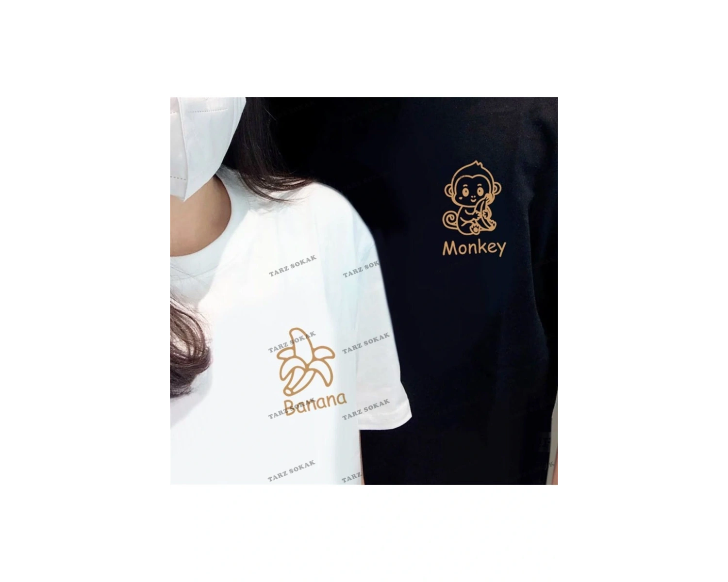 2 Adet Tir Harajuku Style Çift Sevgili Kombinleri Couple Clothing Yeni Sezon