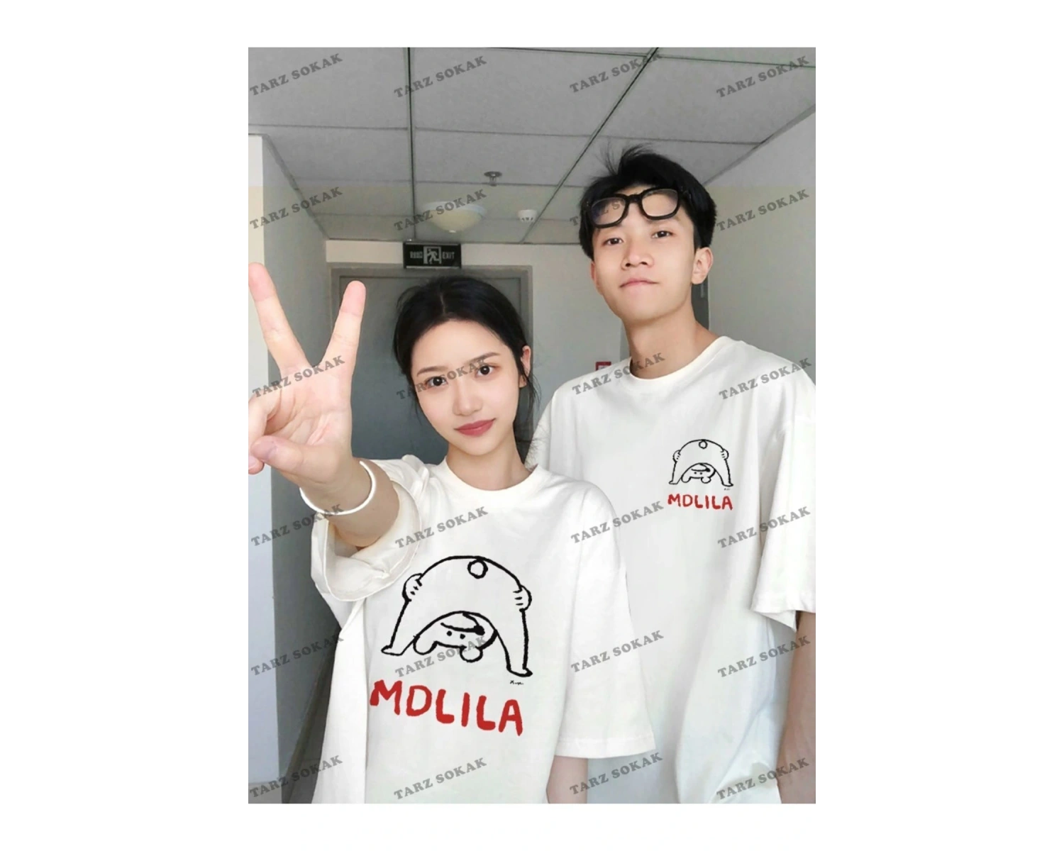 2 Adet Tir Harajuku Style Çift Sevgili Kombinleri Couple Clothing Yeni Sezon