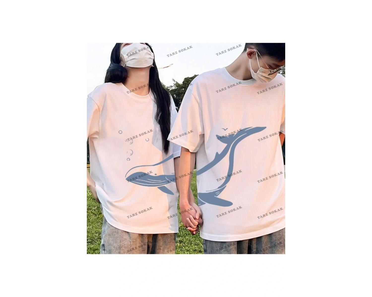 2 Adet Tir Harajuku Style Çift Sevgili Kombinleri Couple Clothing Yeni Sezon