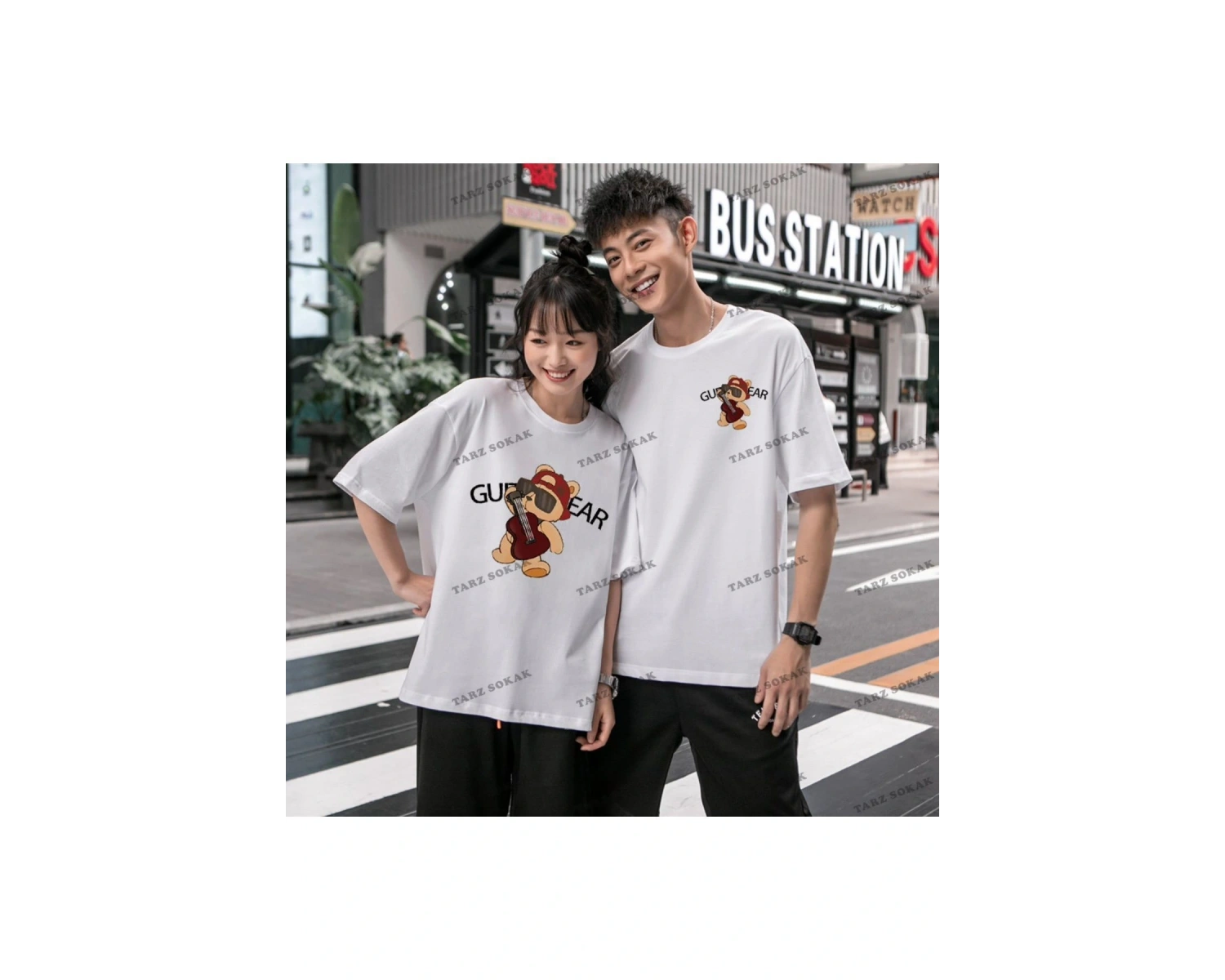 2 Adet Tir Harajuku Style Çift Sevgili Kombinleri Couple Clothing Yeni Sezon