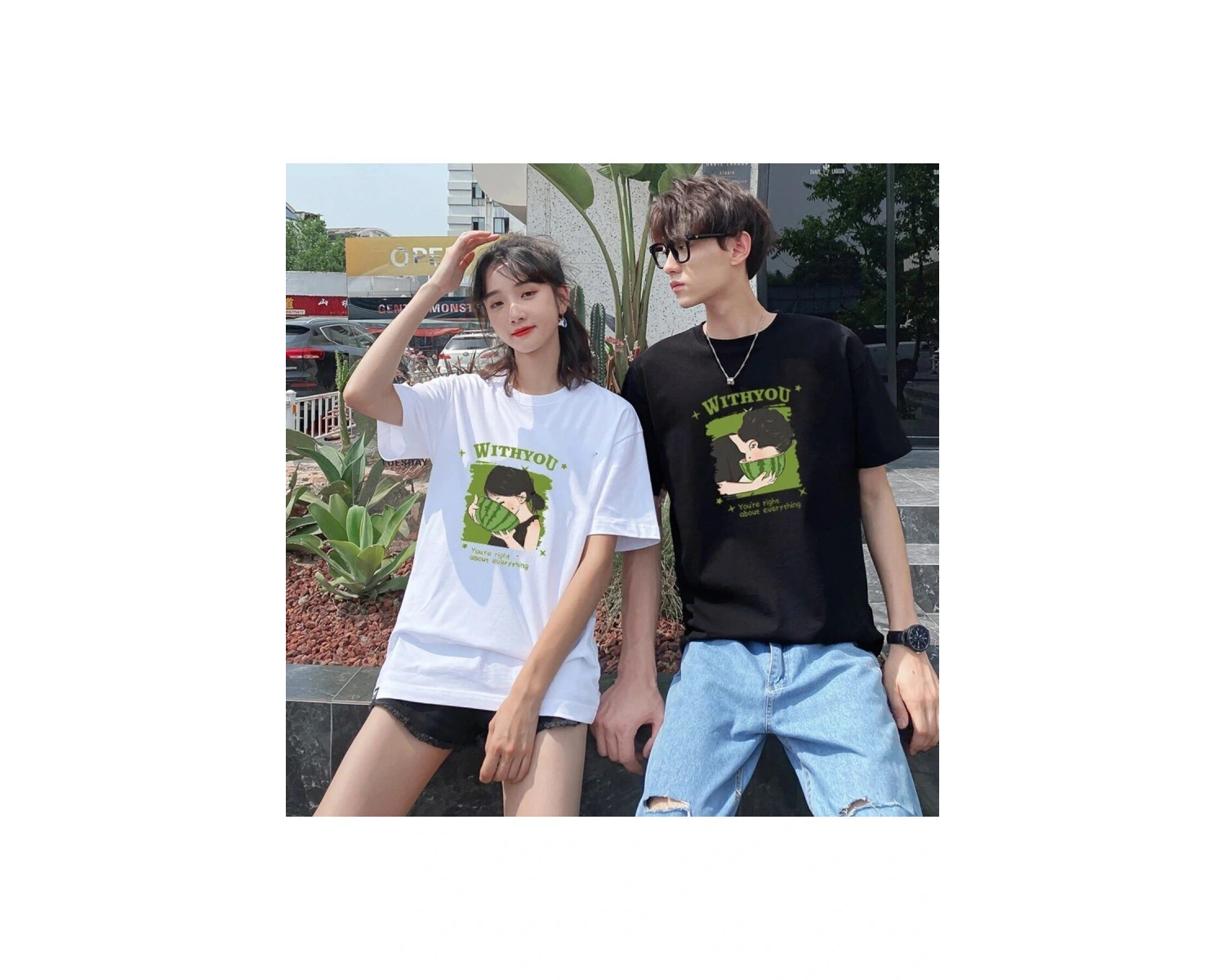 2 Adet Tir Harajuku Style Çift Sevgili Kombinleri Couple Clothing Yeni Sezon