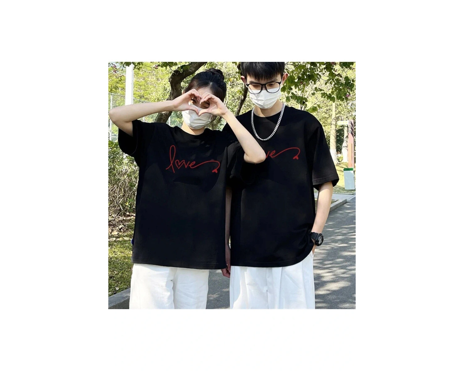 2 Adet Tir Harajuku Style Çift Sevgili Kombinleri Couple Clothing Yeni Sezon