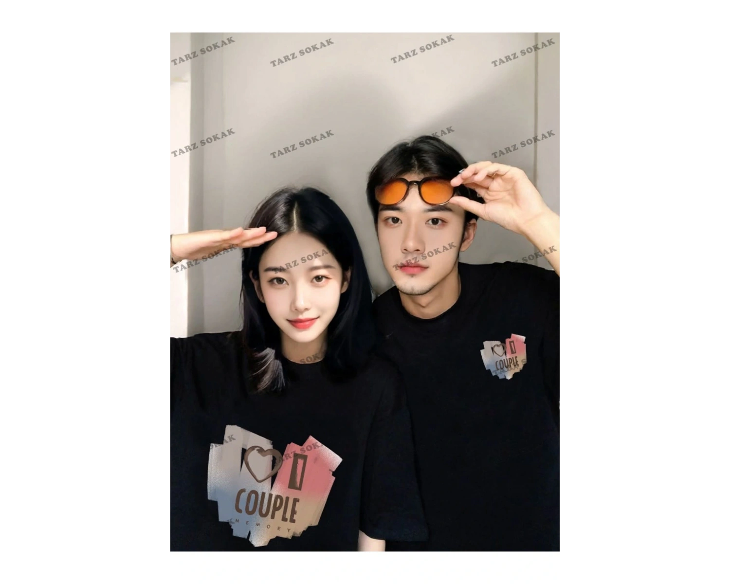 2 Adet Tir Harajuku Style Çift Sevgili Kombinleri Couple Clothing Yeni Sezon