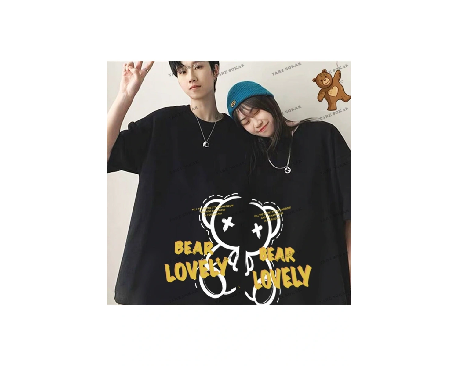 2 Adet Tir Harajuku Style Çift Sevgili Kombinleri Couple Clothing Yeni Sezon