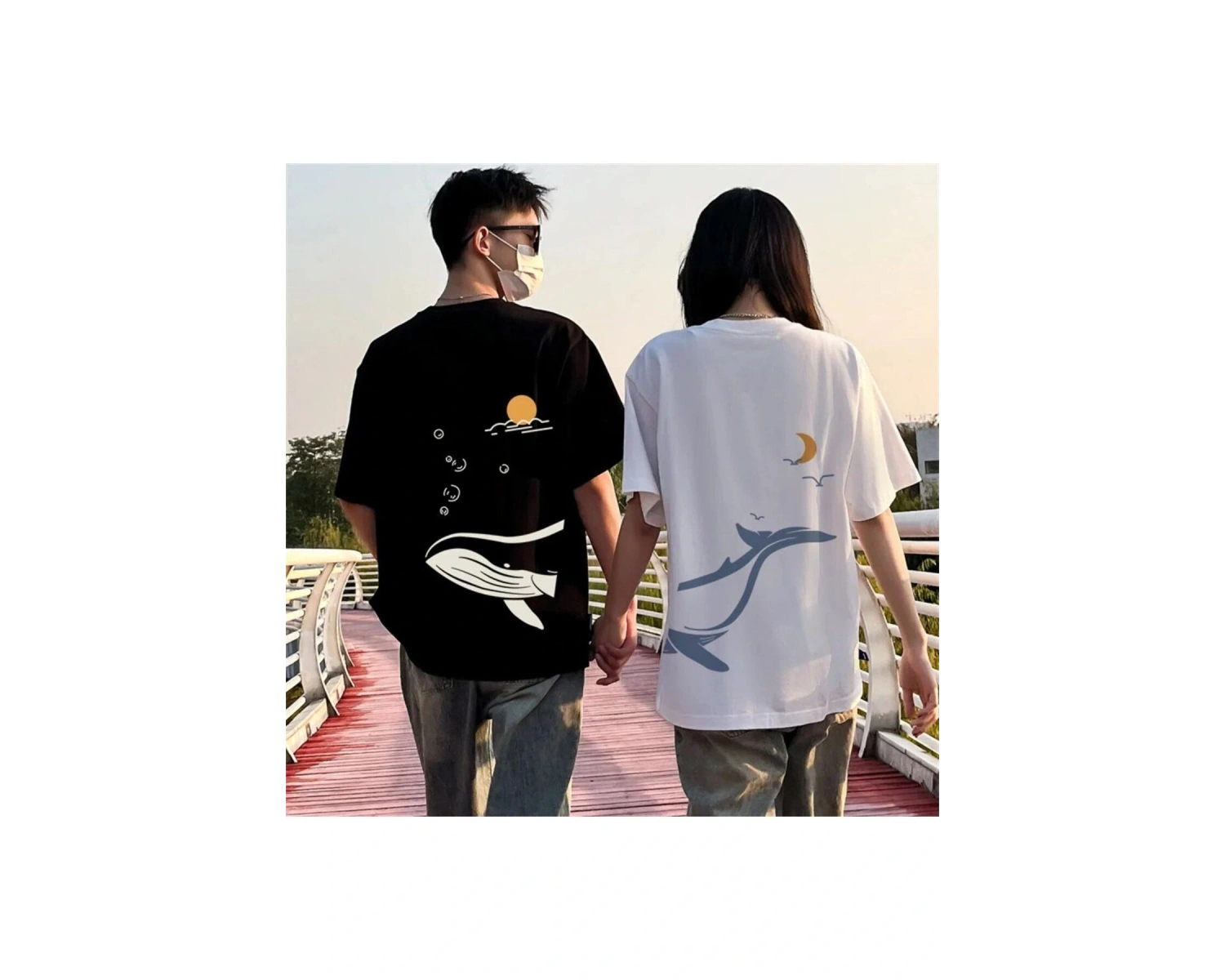 2 Adet Tir Harajuku Style Çift Sevgili Kombinleri Couple Clothing Yeni Sezon