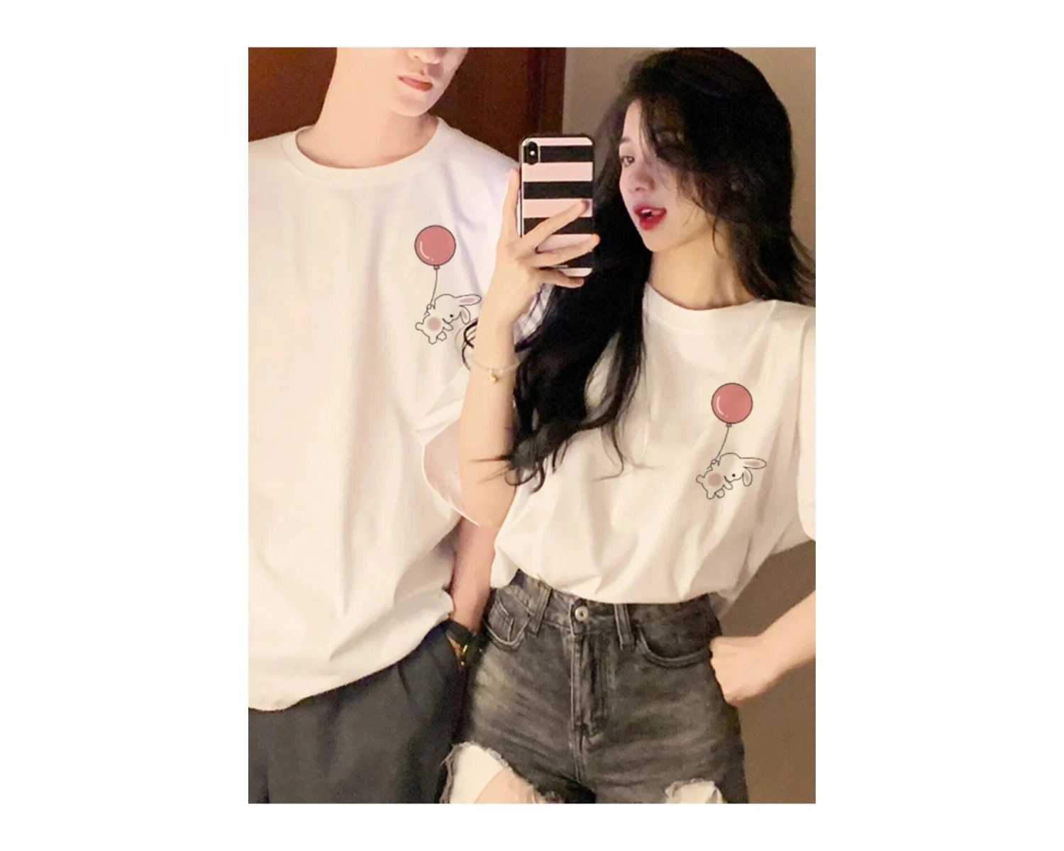 2 Adet Tir Harajuku Style Çift Sevgili Kombinleri Couple Clothing Yeni Sezon
