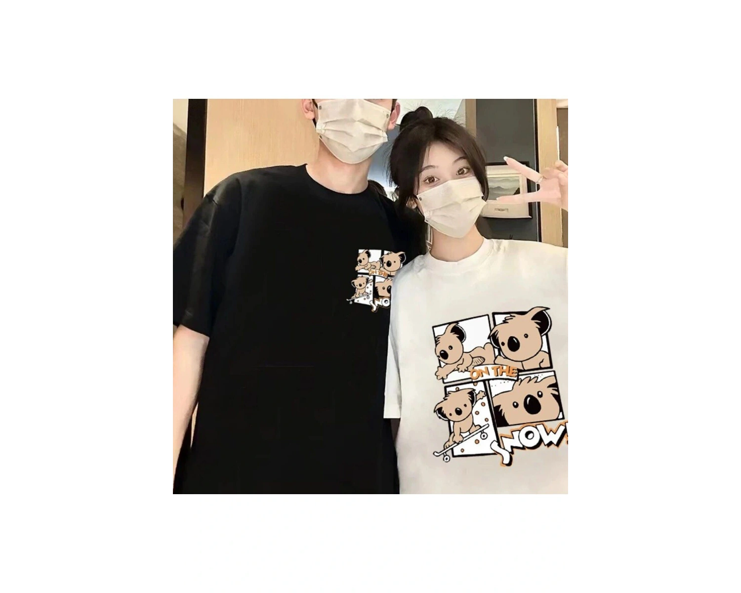 2 Adet Tir Harajuku Style Çift Sevgili Kombinleri Couple Clothing Yeni Sezon