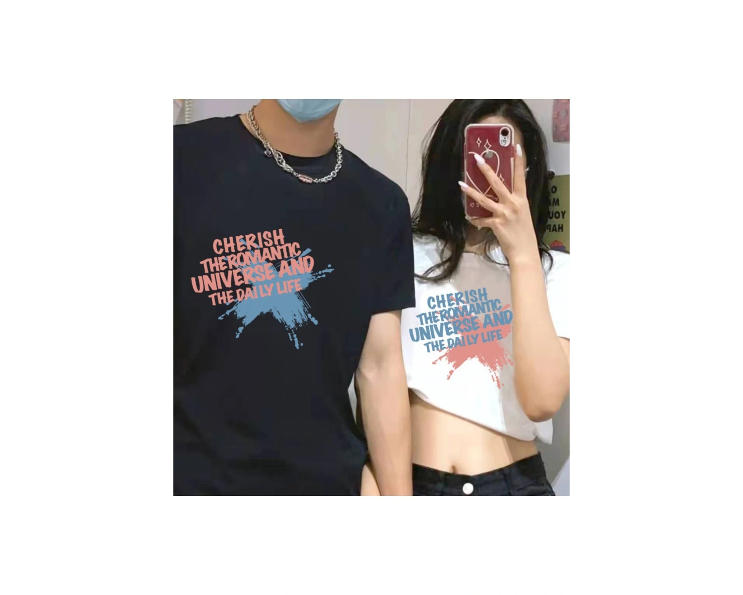 2 Adet Tir Harajuku Style Çift Sevgili Kombinleri Couple Clothing Yeni Sezon