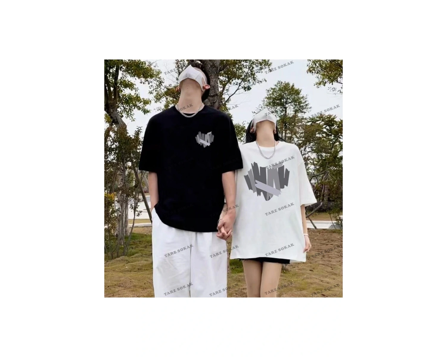 2 Adet Tir Harajuku Style Çift Sevgili Kombinleri Couple Clothing Yeni Sezon