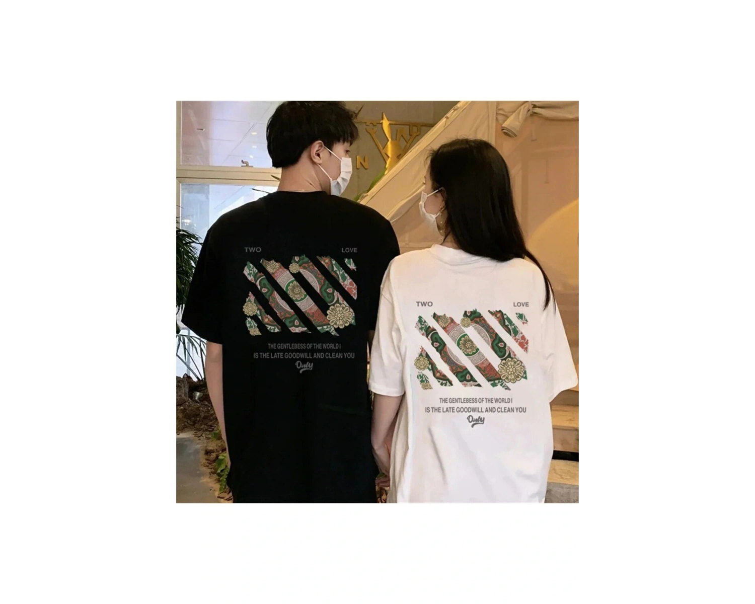 2 Adet Tir Harajuku Style Çift Sevgili Kombinleri Couple Clothing Yeni Sezon