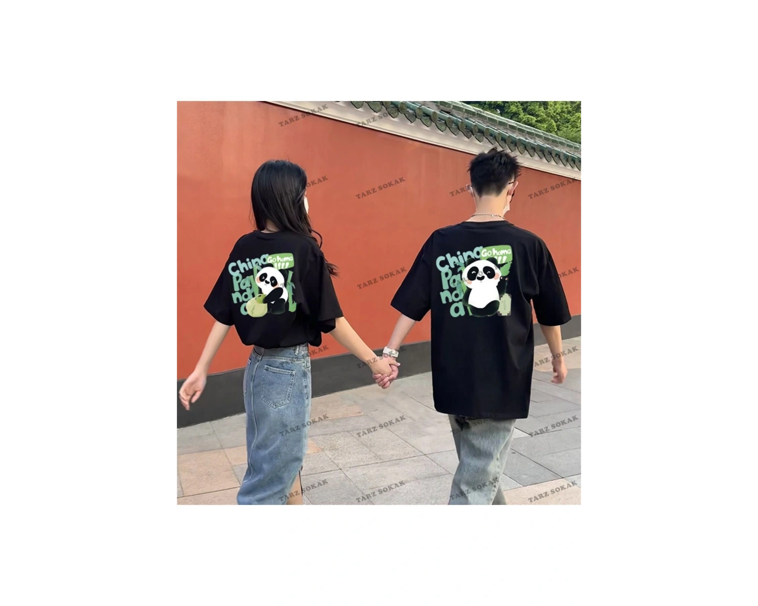 2 Adet Tir Harajuku Style Çift Sevgili Kombinleri Couple Clothing Yeni Sezon