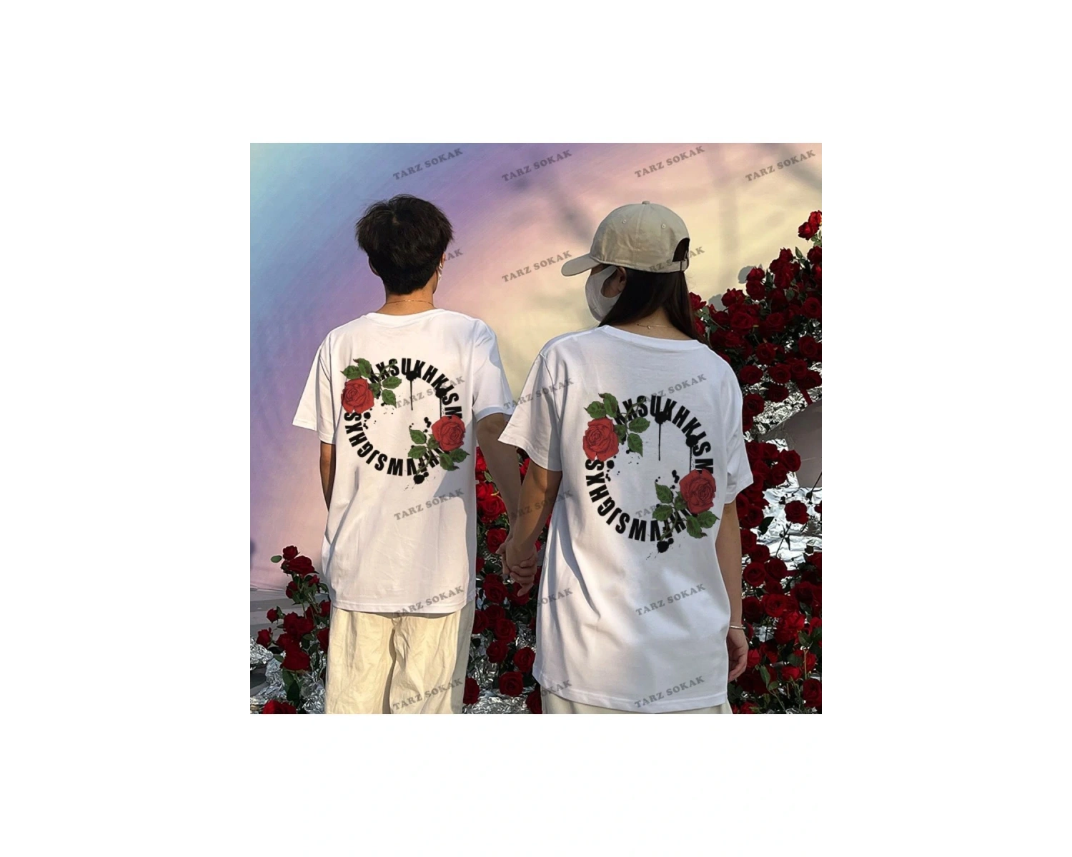 2 Adet Tir Harajuku Style Çift Sevgili Kombinleri Couple Clothing Yeni Sezon