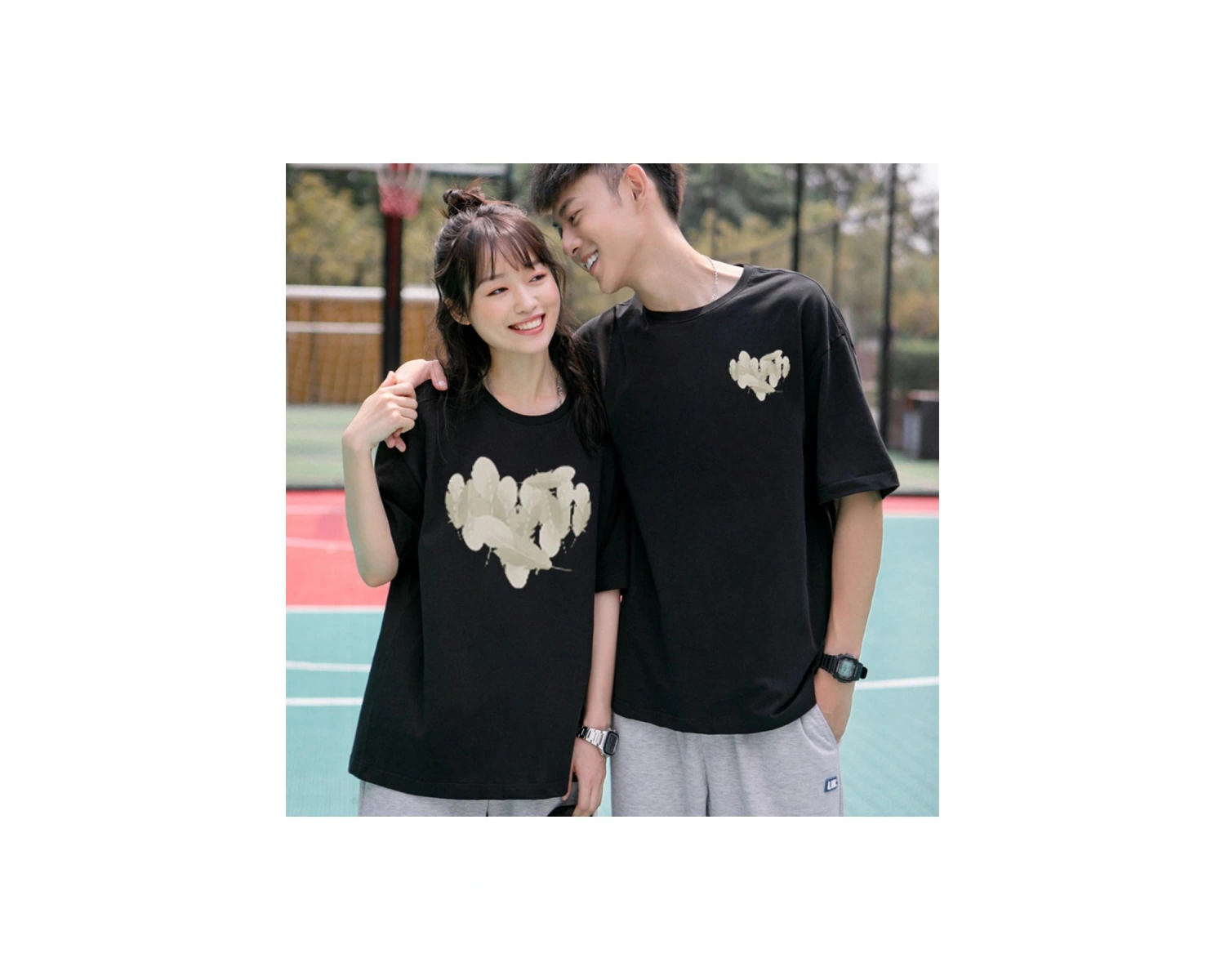 2 Adet Tir Harajuku Style Çift Sevgili Kombinleri Couple Clothing Yeni Sezon