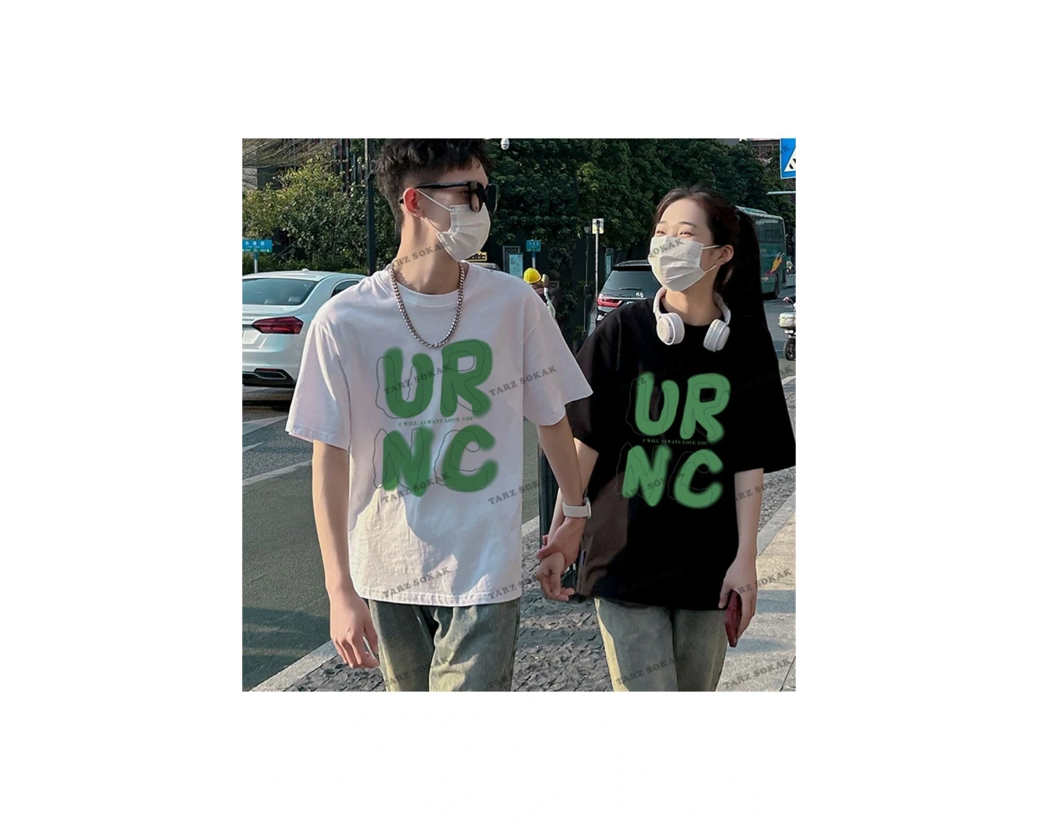 2 Adet Tir Harajuku Style Çift Sevgili Kombinleri Couple Clothing Yeni Sezon