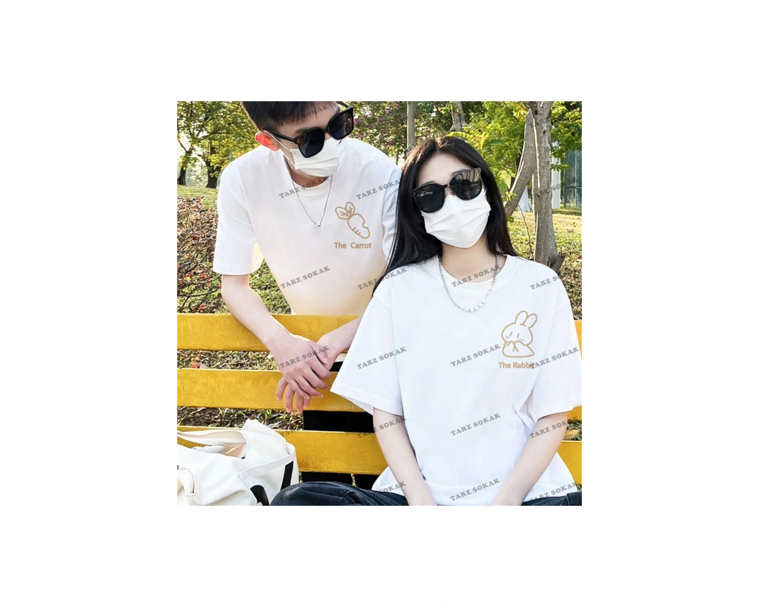 2 Adet Tir Harajuku Style Çift Sevgili Kombinleri Couple Clothing Yeni Sezon