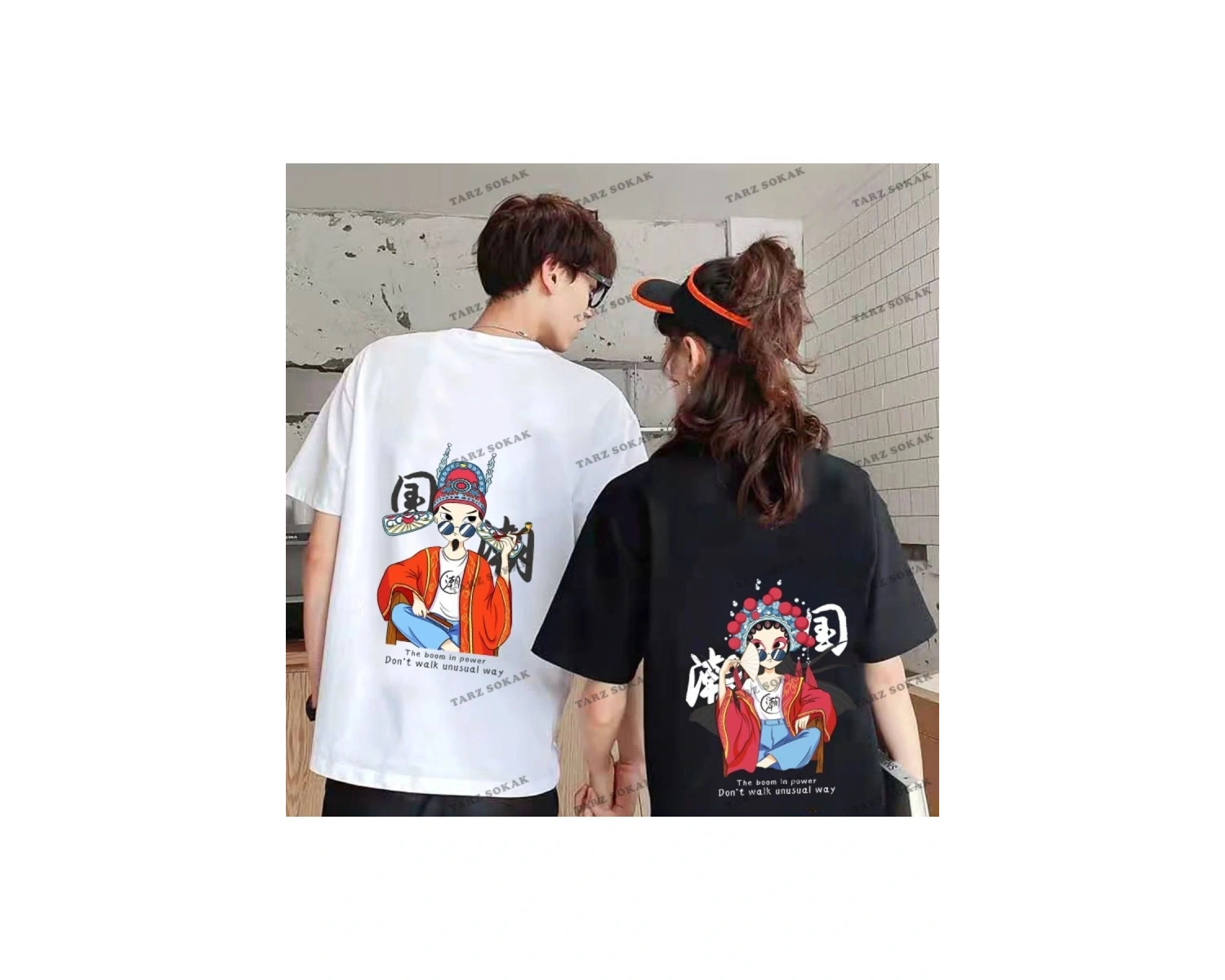 2 Adet Tir Harajuku Style Çift Sevgili Kombinleri Couple Clothing Yeni Sezon