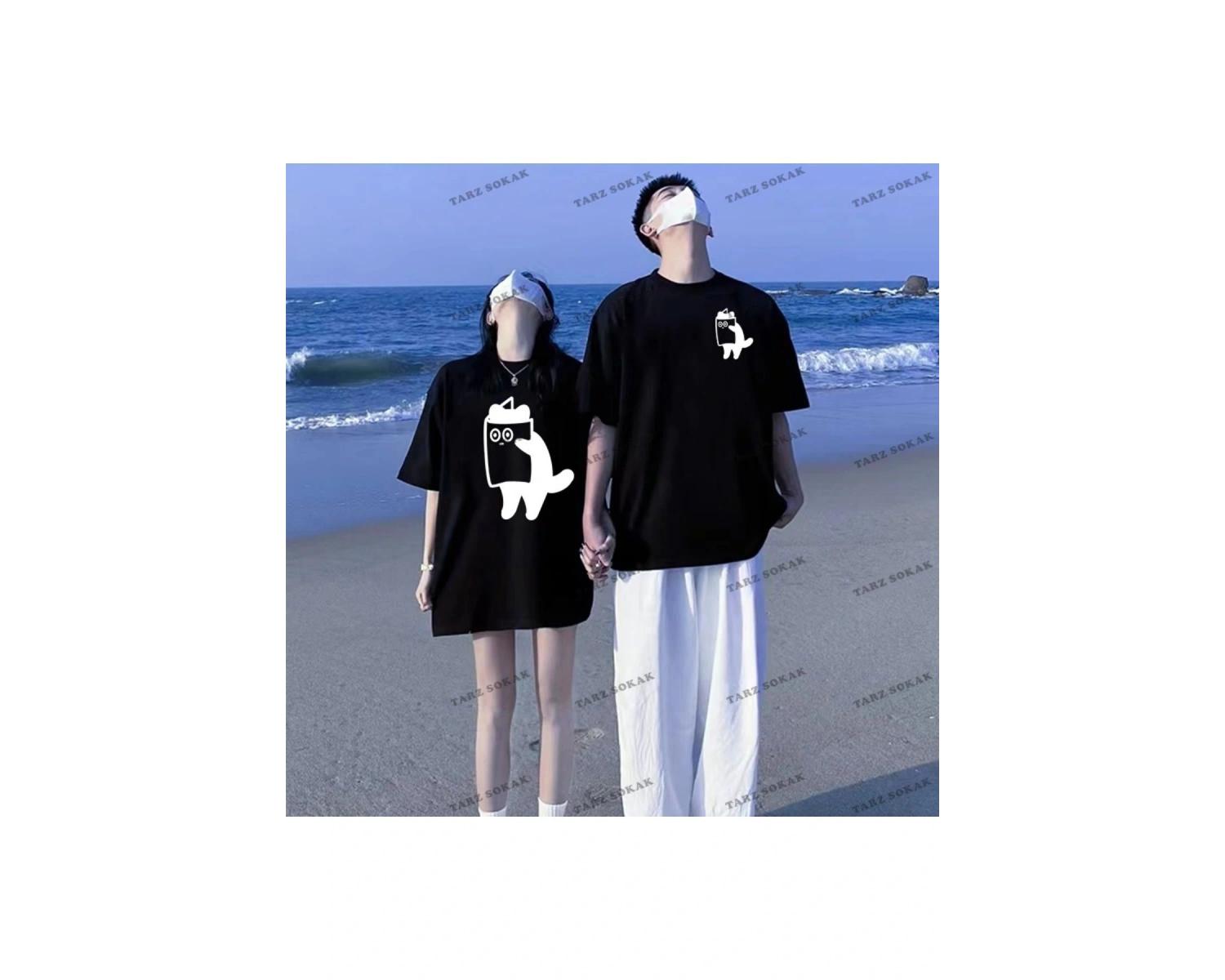2 Adet Tir Harajuku Style Çift Sevgili Kombinleri Couple Clothing Yeni Sezon
