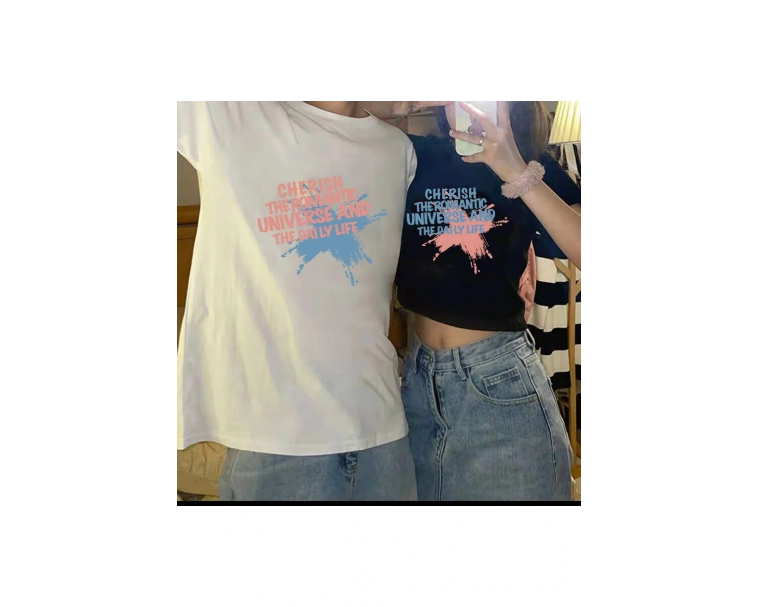 2 Adet Tir Harajuku Style Çift Sevgili Kombinleri Couple Clothing Yeni Sezon