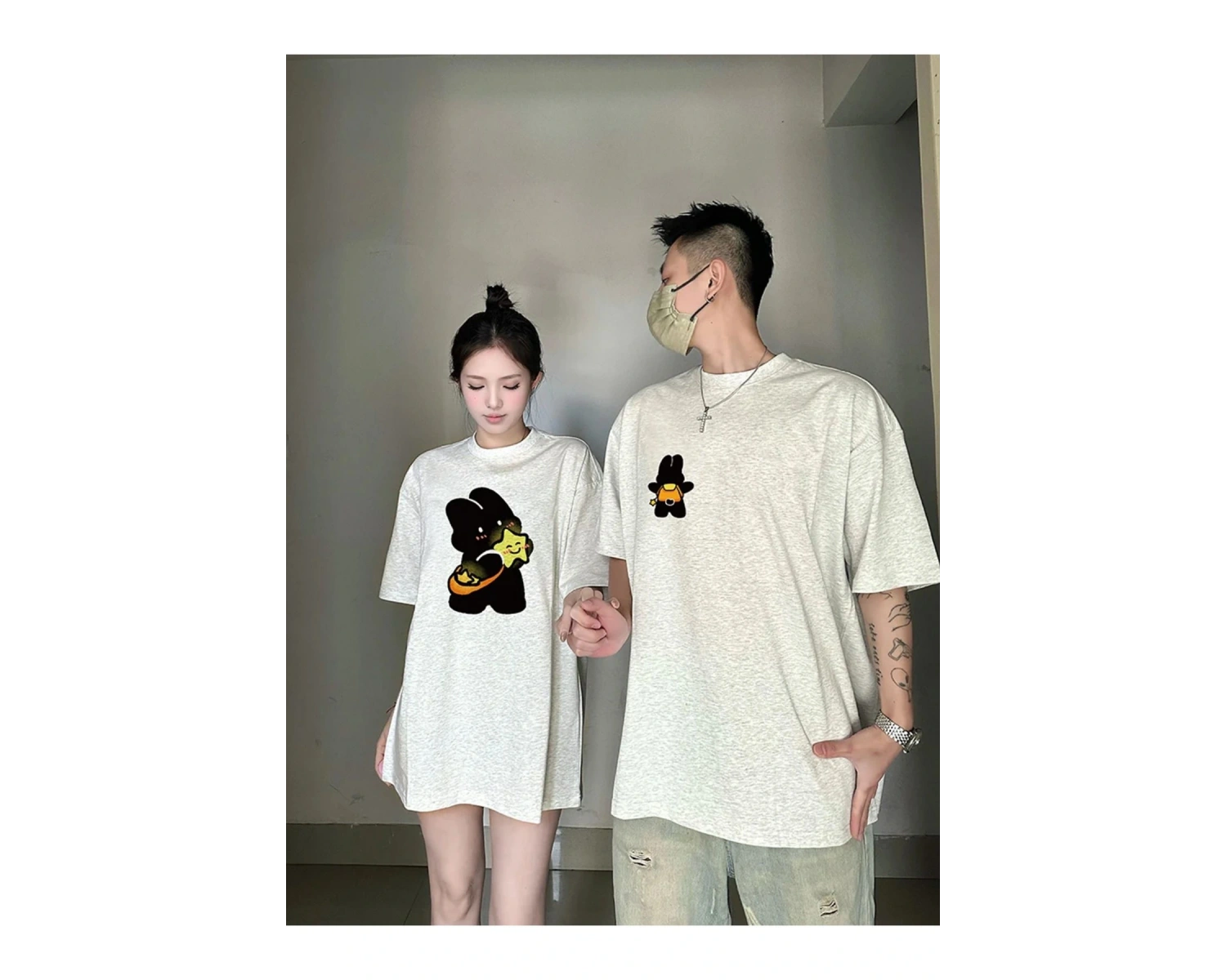 2 Adet Tir Harajuku Style Çift Sevgili Kombinleri Couple Clothing Yeni Sezon