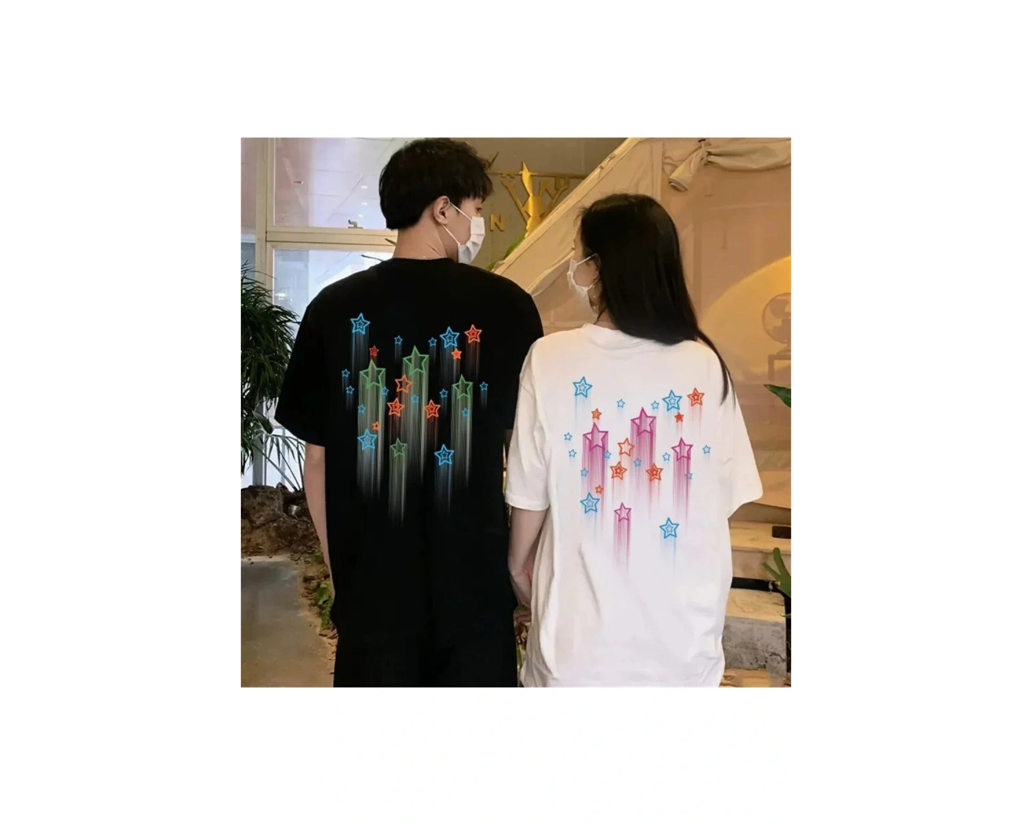 2 Adet Tir Harajuku Style Çift Sevgili Kombinleri Couple Clothing Yeni Sezon