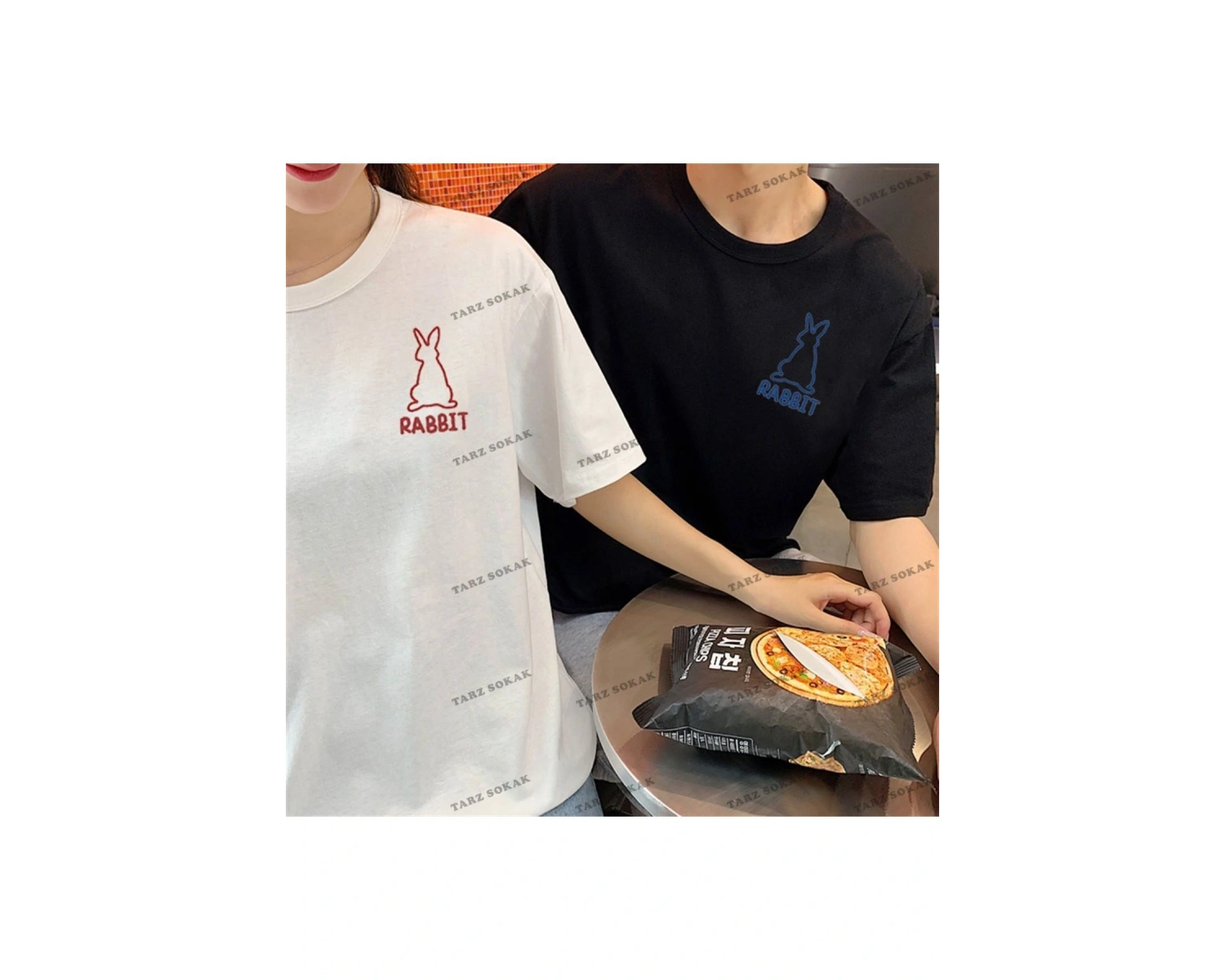 2 Adet Tir Harajuku Style Çift Sevgili Kombinleri Couple Clothing Yeni Sezon