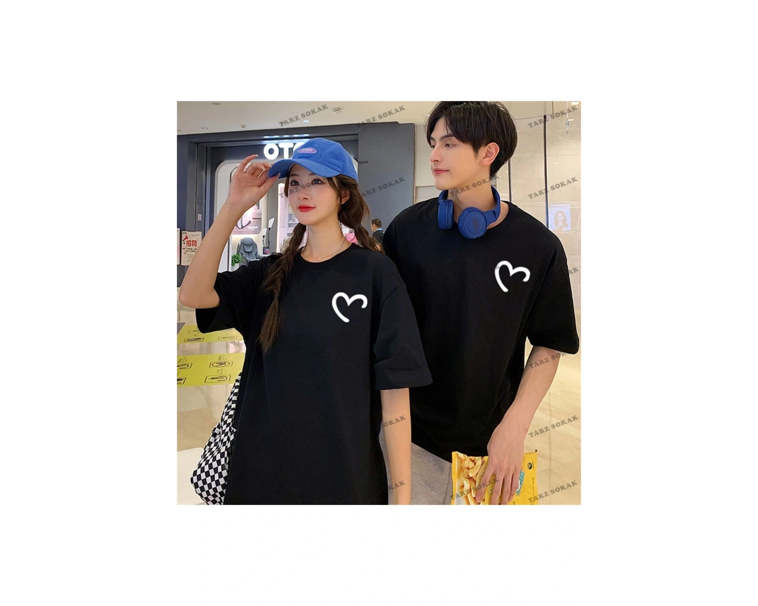 2 Adet Tir Harajuku Style Çift Sevgili Kombinleri Couple Clothing Yeni Sezon