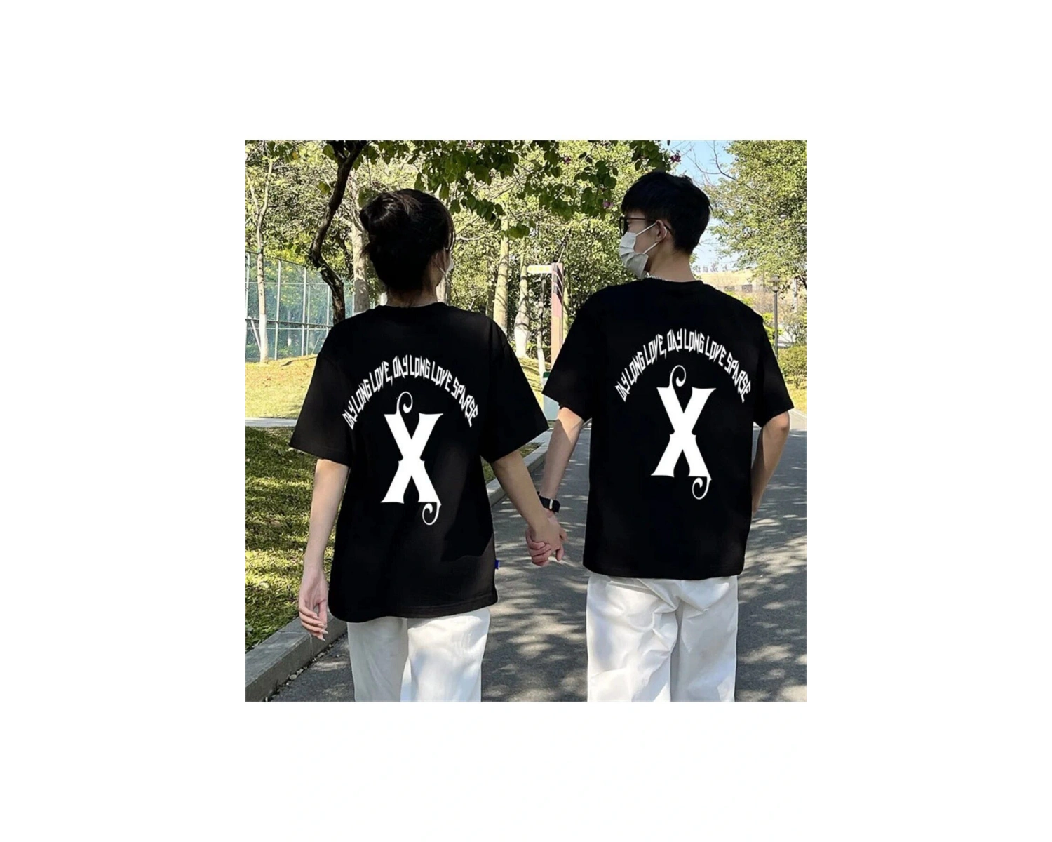 2 Adet Tir Harajuku Style Çift Sevgili Kombinleri Couple Clothing Yeni Sezon