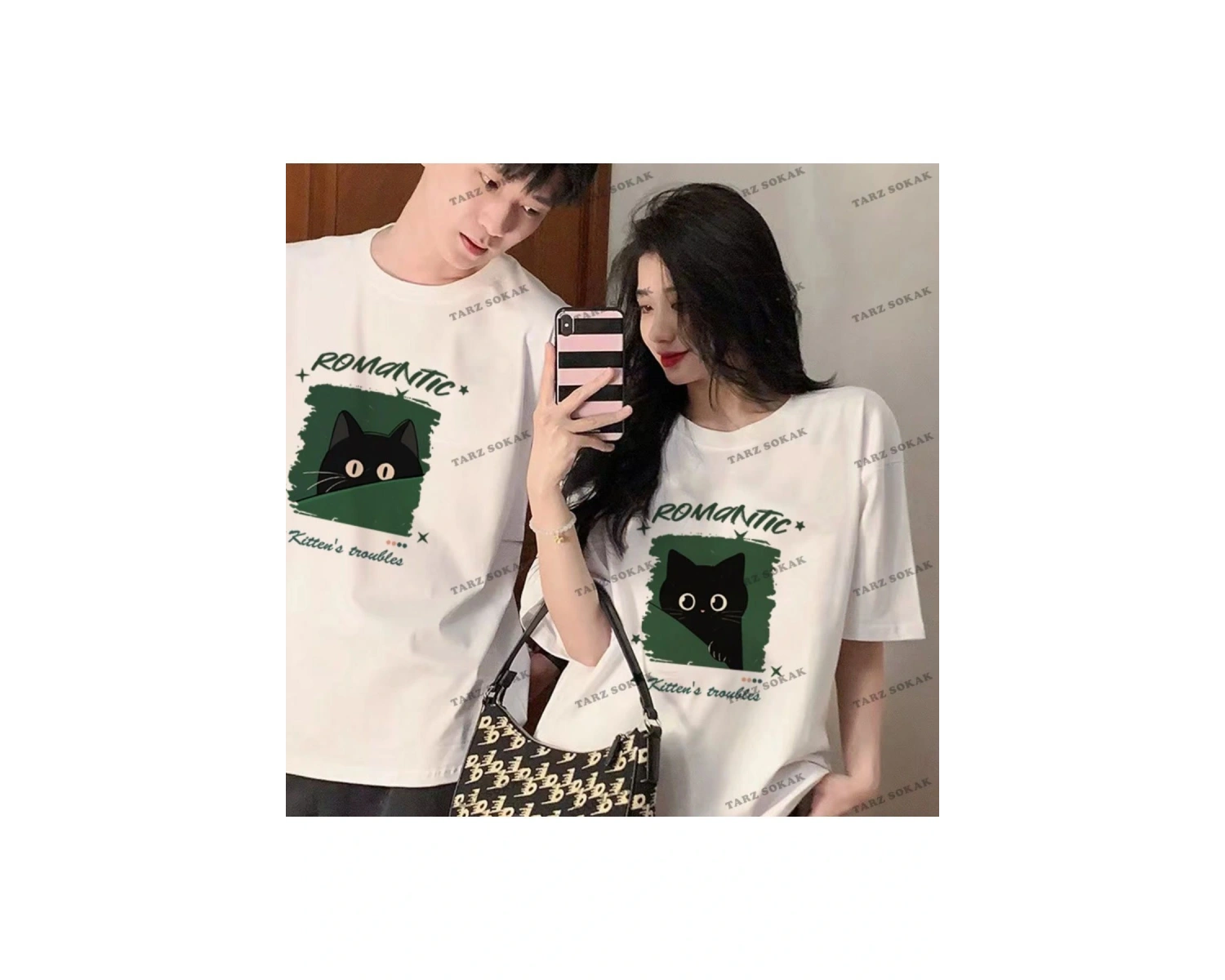 2 Adet Tir Harajuku Style Çift Sevgili Kombinleri Couple Clothing Yeni Sezon