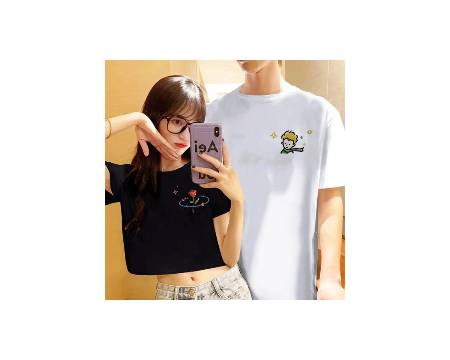 2 Adet Tir Harajuku Style Çift Sevgili Kombinleri Couple Clothing Yeni Sezon
