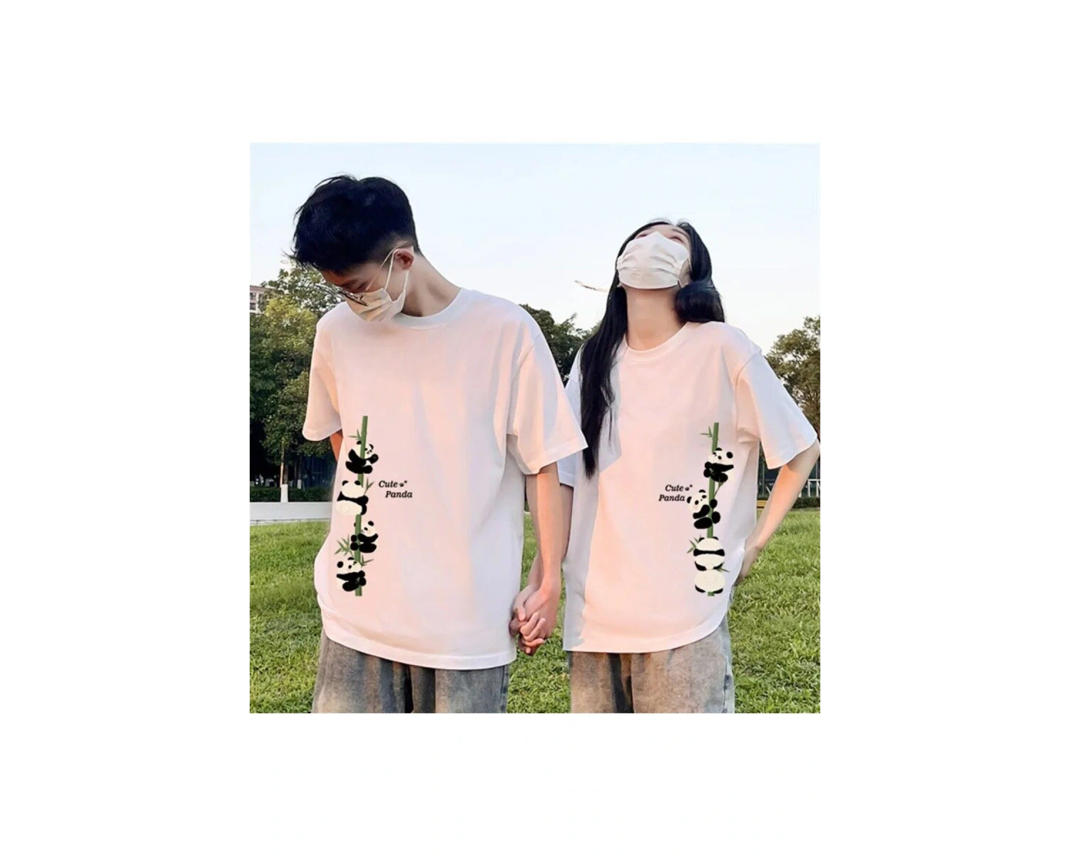 2 Adet Tir Harajuku Style Çift Sevgili Kombinleri Couple Clothing Yeni Sezon