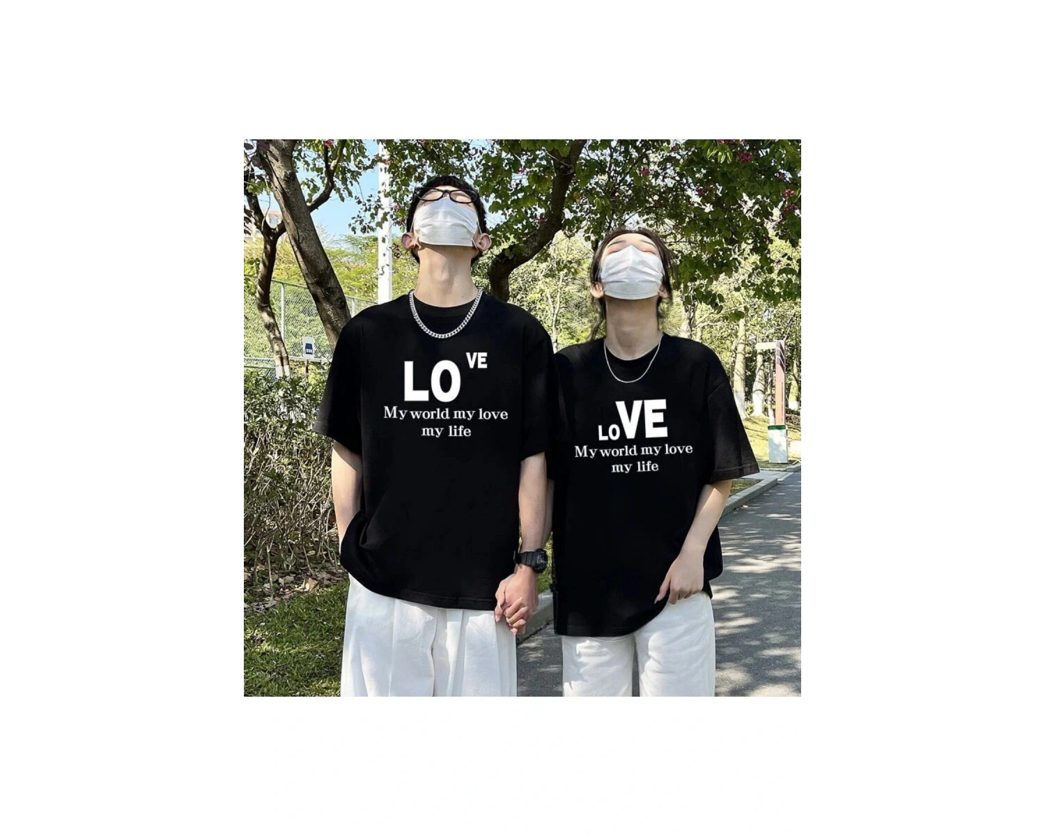 2 Adet Tir Harajuku Style Çift Sevgili Kombinleri Couple Clothing Yeni Sezon