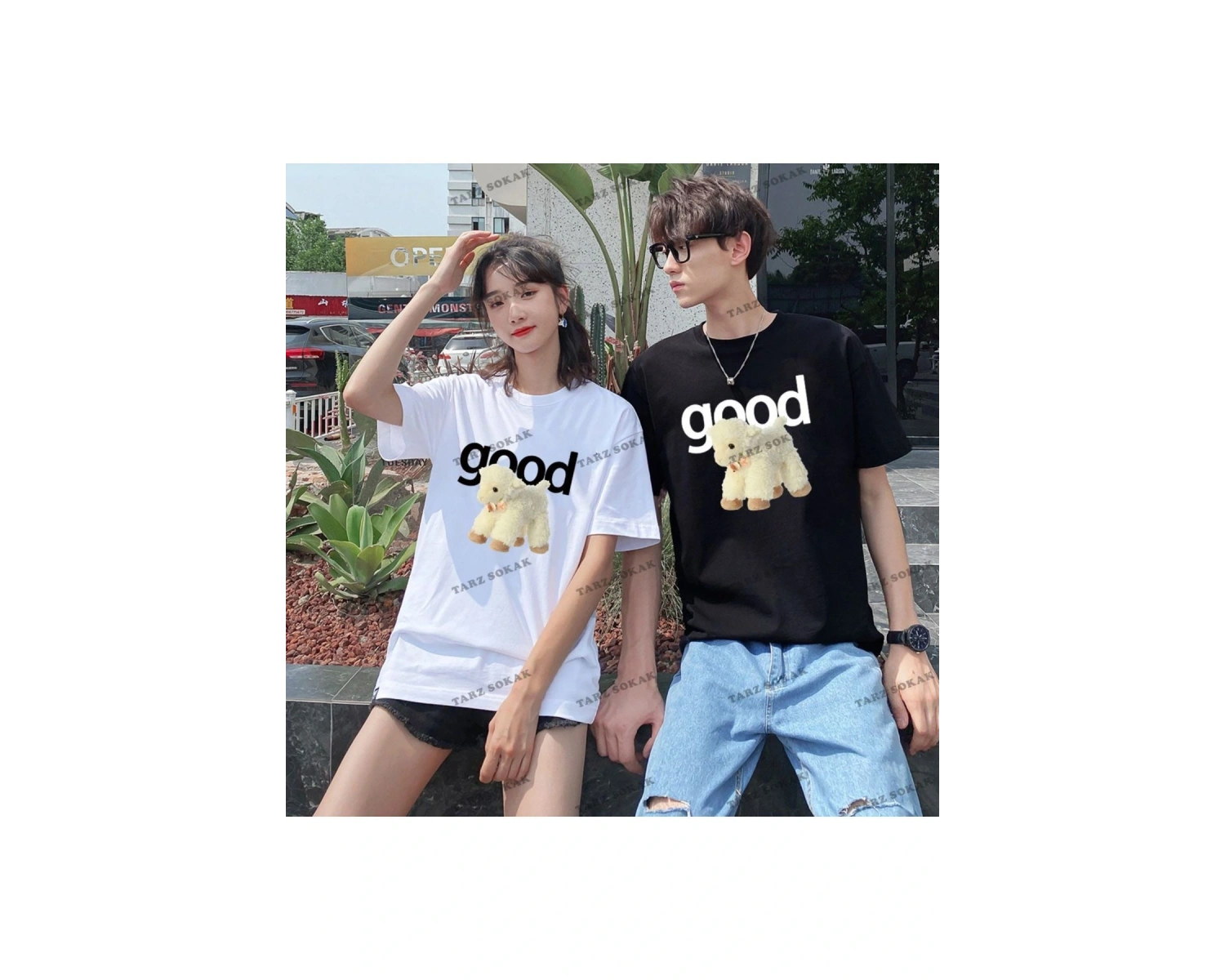 2 Adet Tir Harajuku Style Çift Sevgili Kombinleri Couple Clothing Yeni Sezon