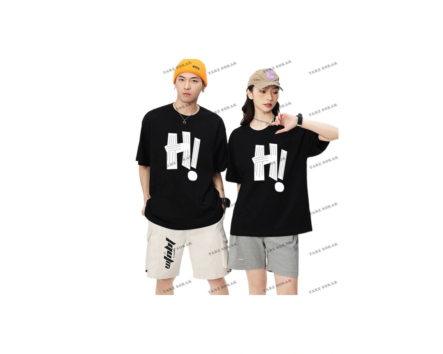 2 Adet Tir Harajuku Style Çift Sevgili Kombinleri Couple Clothing Yeni Sezon