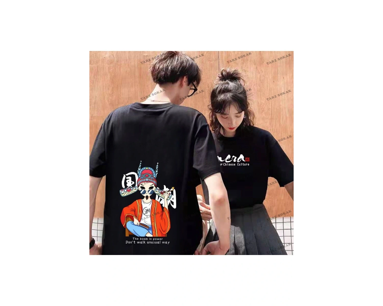 2 Adet Tir Harajuku Style Çift Sevgili Kombinleri Couple Clothing Yeni Sezon