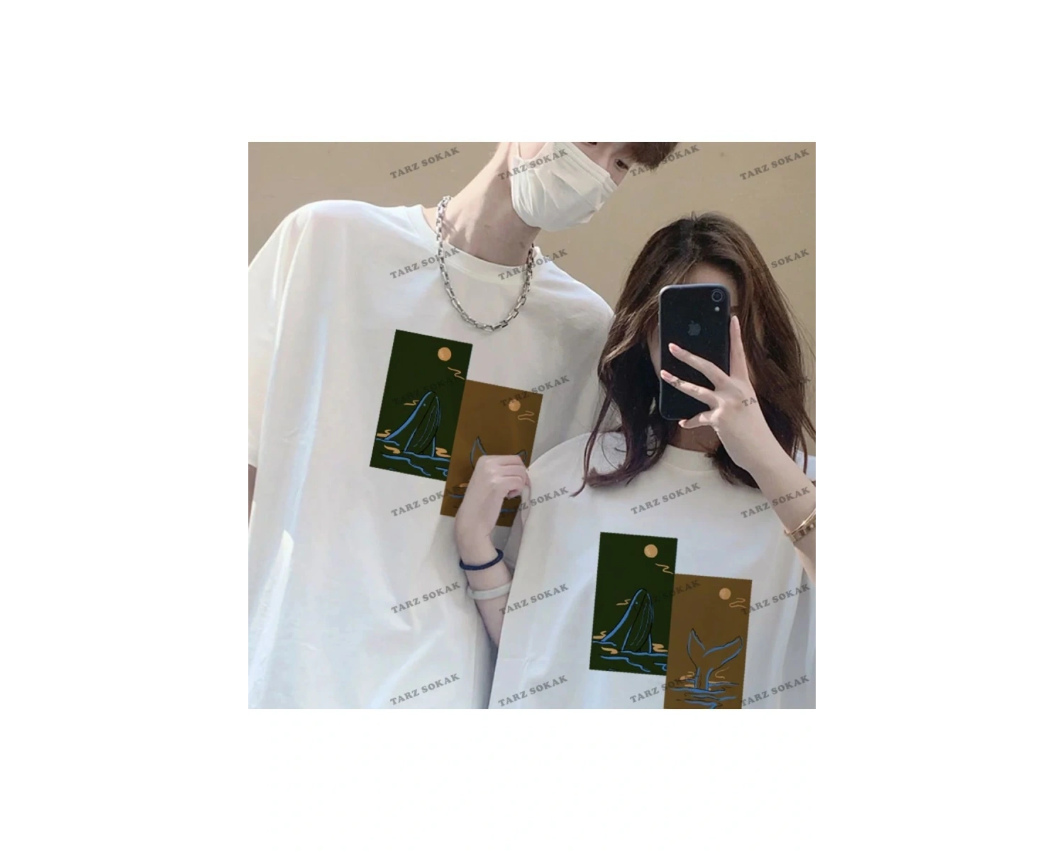 2 Adet Tir Harajuku Style Çift Sevgili Kombinleri Couple Clothing Yeni Sezon