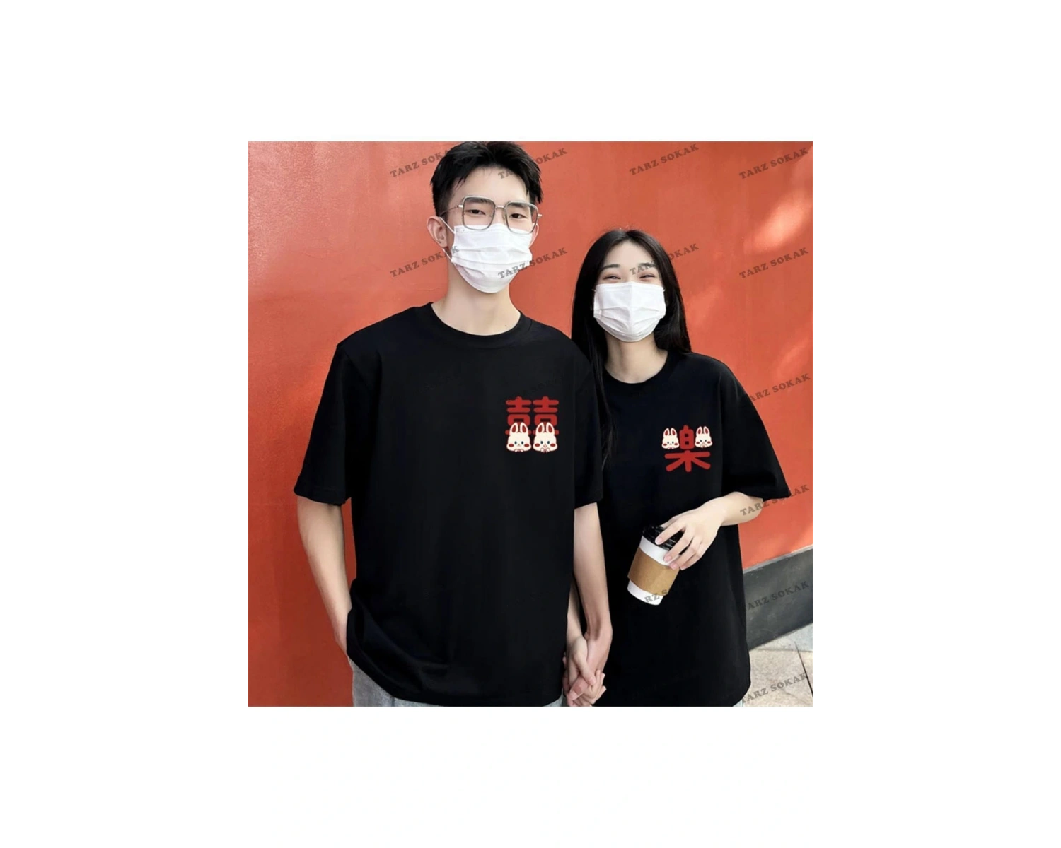 2 Adet Tir Harajuku Style Çift Sevgili Kombinleri Couple Clothing Yeni Sezon