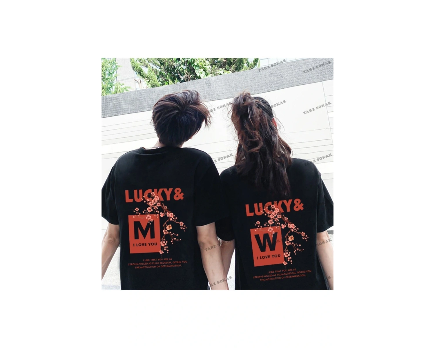 2 Adet Tir Harajuku Style Çift Sevgili Kombinleri Couple Clothing Yeni Sezon