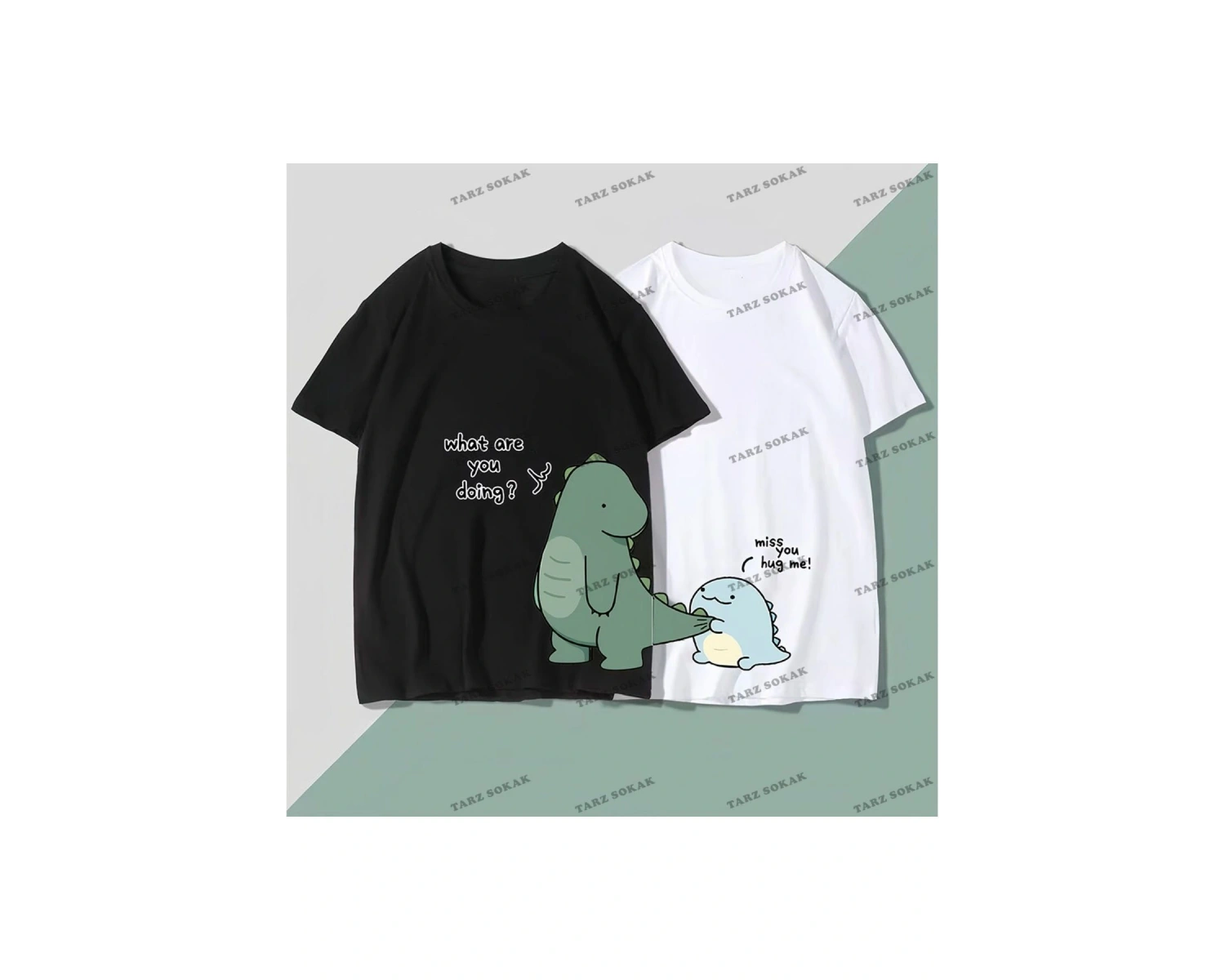 2 Adet Tir Harajuku Style Çift Sevgili Kombinleri Couple Clothing Yeni Sezon