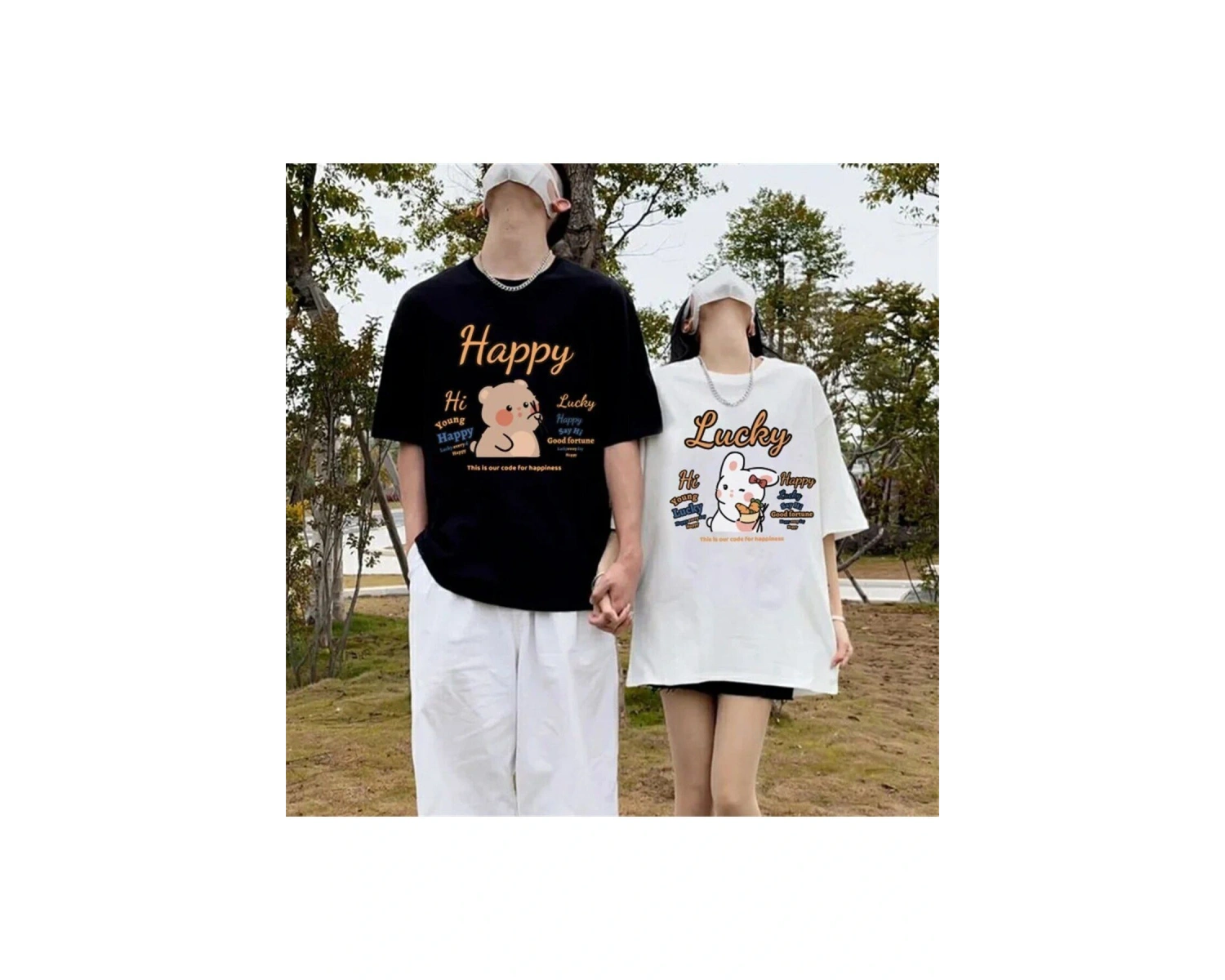 2 Adet Tir Harajuku Style Çift Sevgili Kombinleri Couple Clothing Yeni Sezon