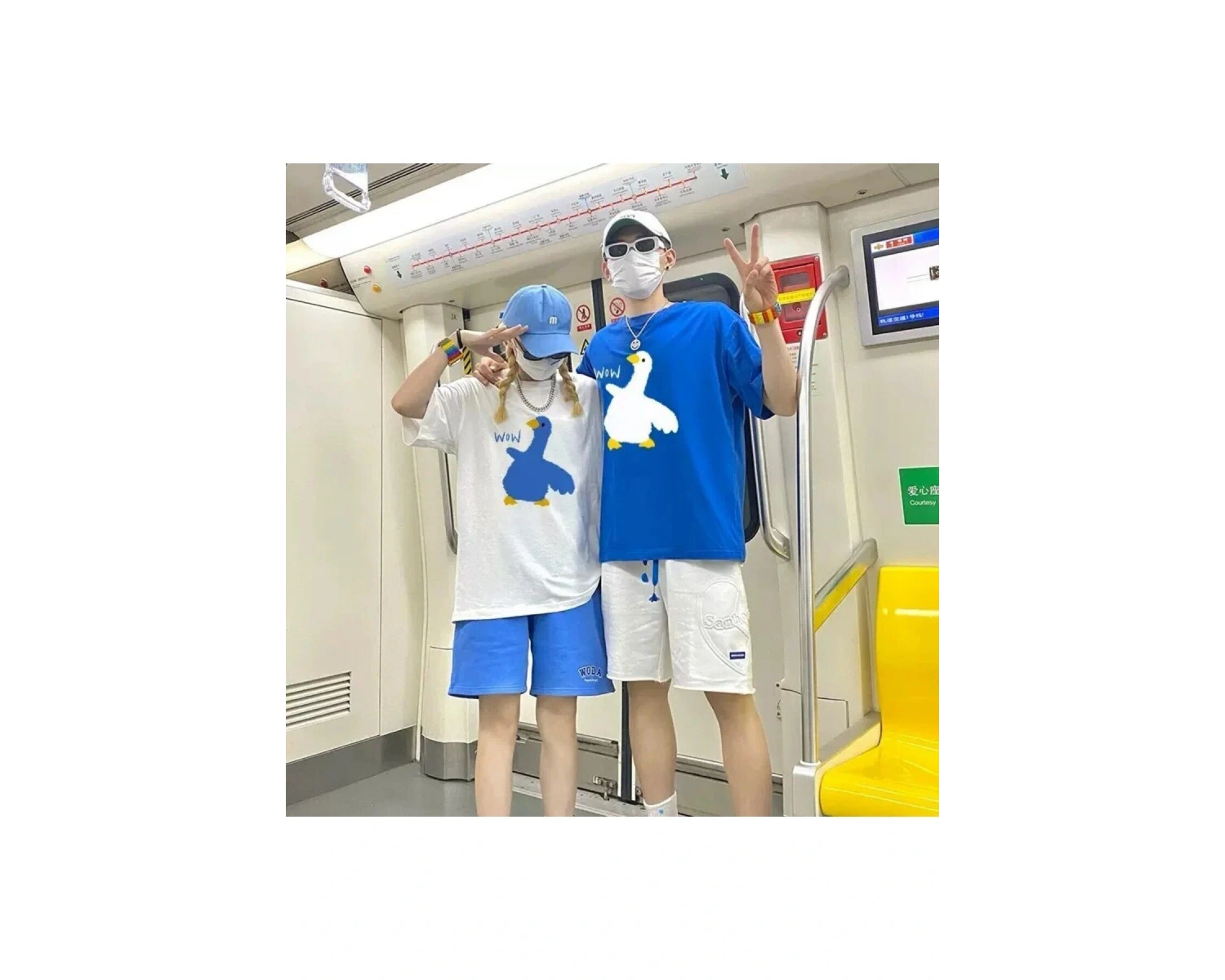 2 Adet Tir Harajuku Style Çift Sevgili Kombinleri Couple Clothing Yeni Sezon