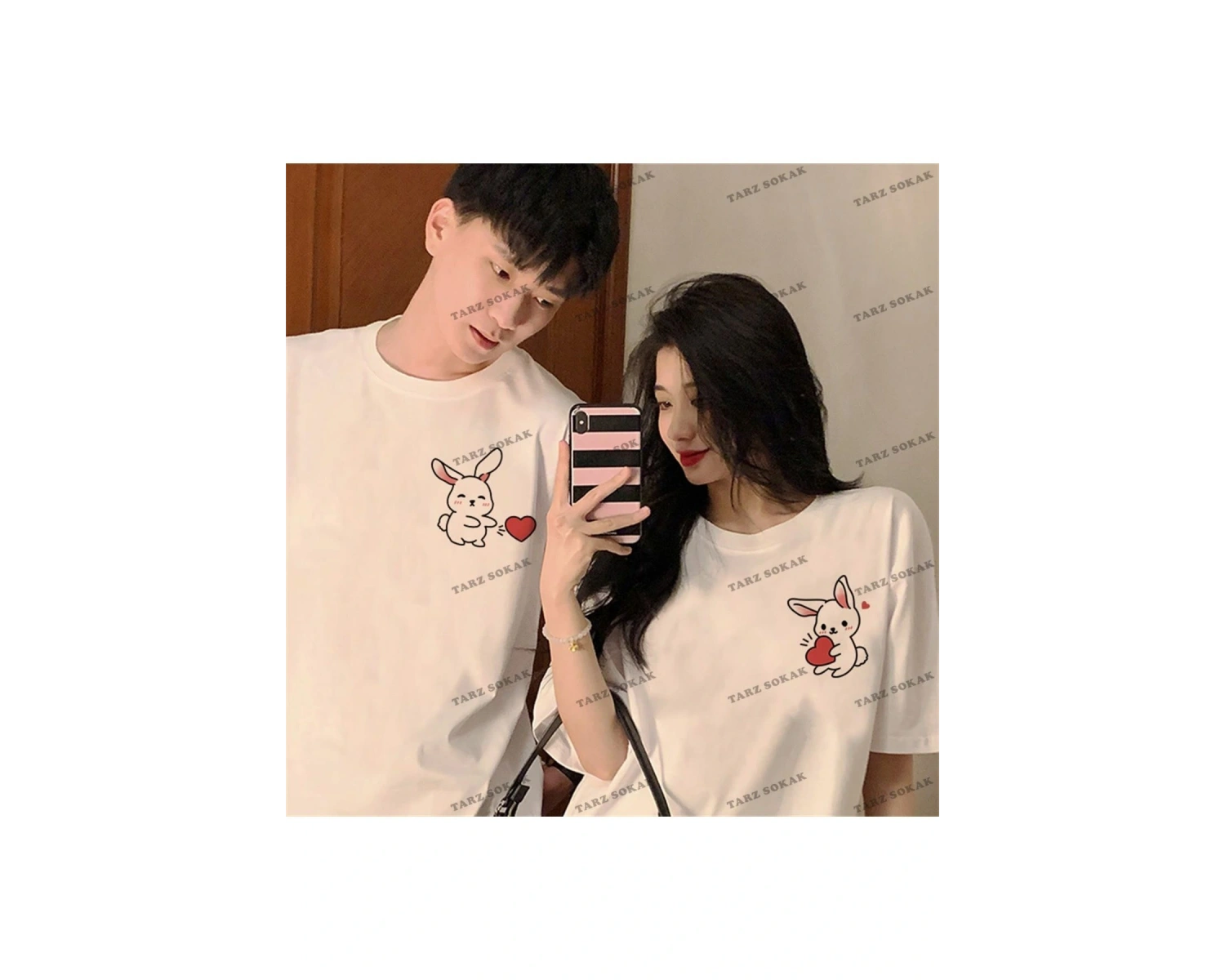 2 Adet Tir Harajuku Style Çift Sevgili Kombinleri Couple Clothing Yeni Sezon