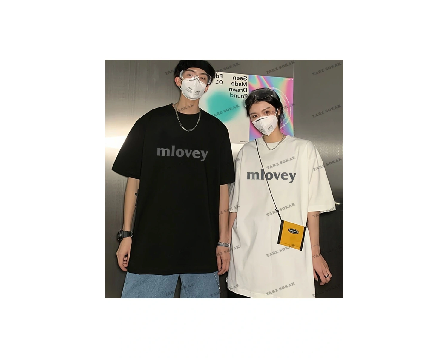 2 Adet Tir Harajuku Style Çift Sevgili Kombinleri Couple Clothing Yeni Sezon