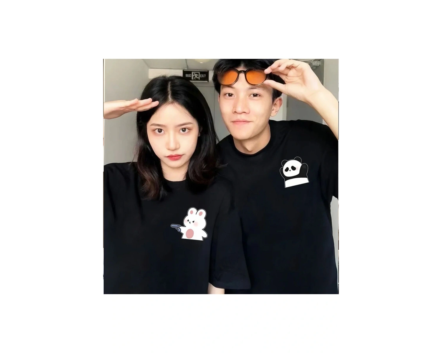 2 Adet Tir Harajuku Style Çift Sevgili Kombinleri Couple Clothing Yeni Sezon