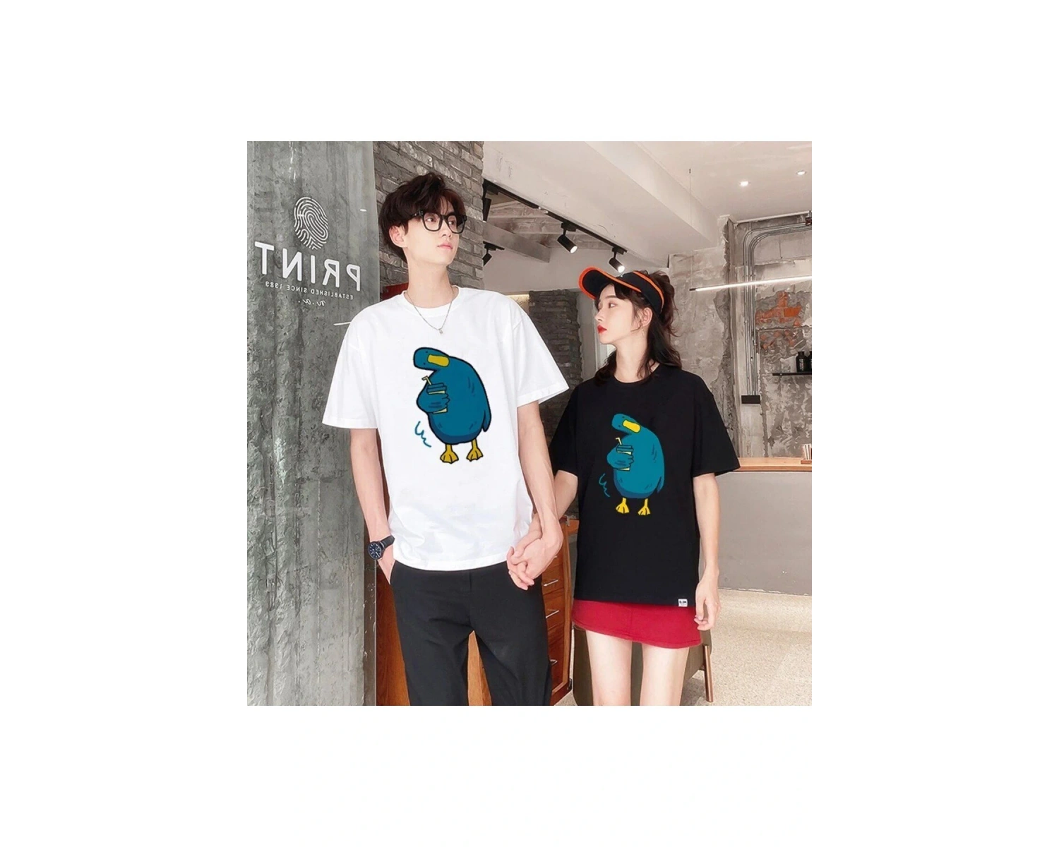 2 Adet Tir Harajuku Style Çift Sevgili Kombinleri Couple Clothing Yeni Sezon