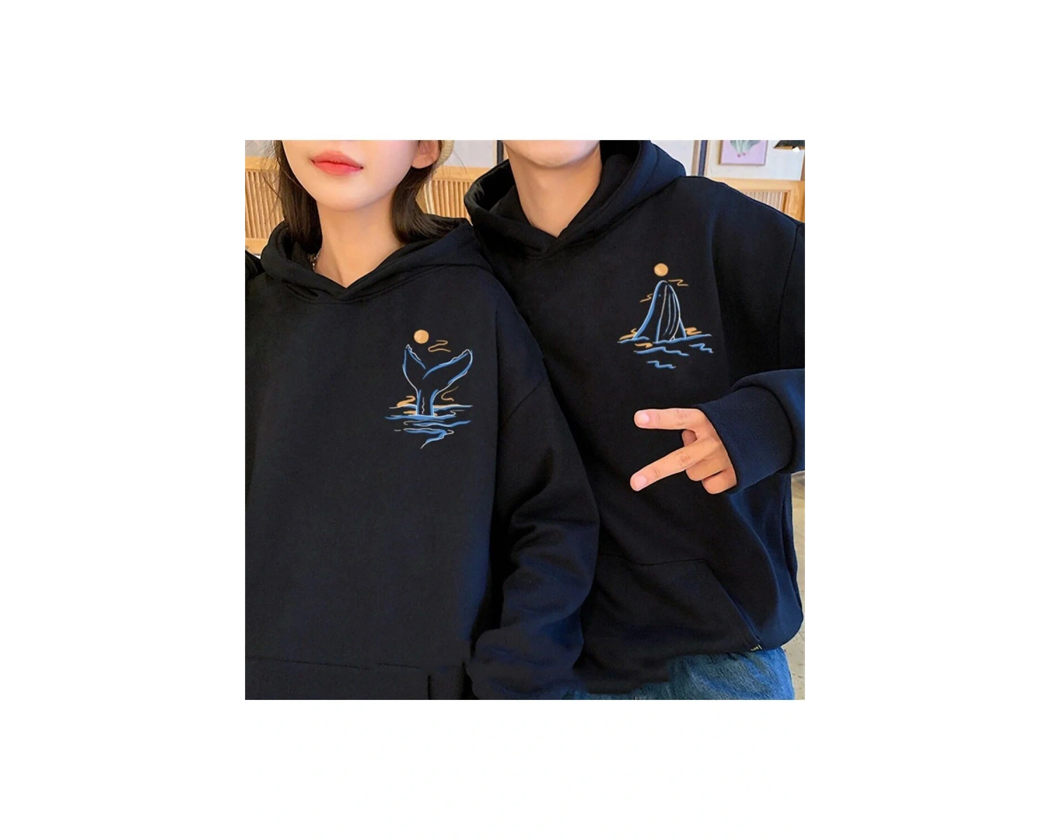 2 Li Harajuku Style Çift Sevgili Kombinleri Couple Clothing Yeni Sezon 2 Adet