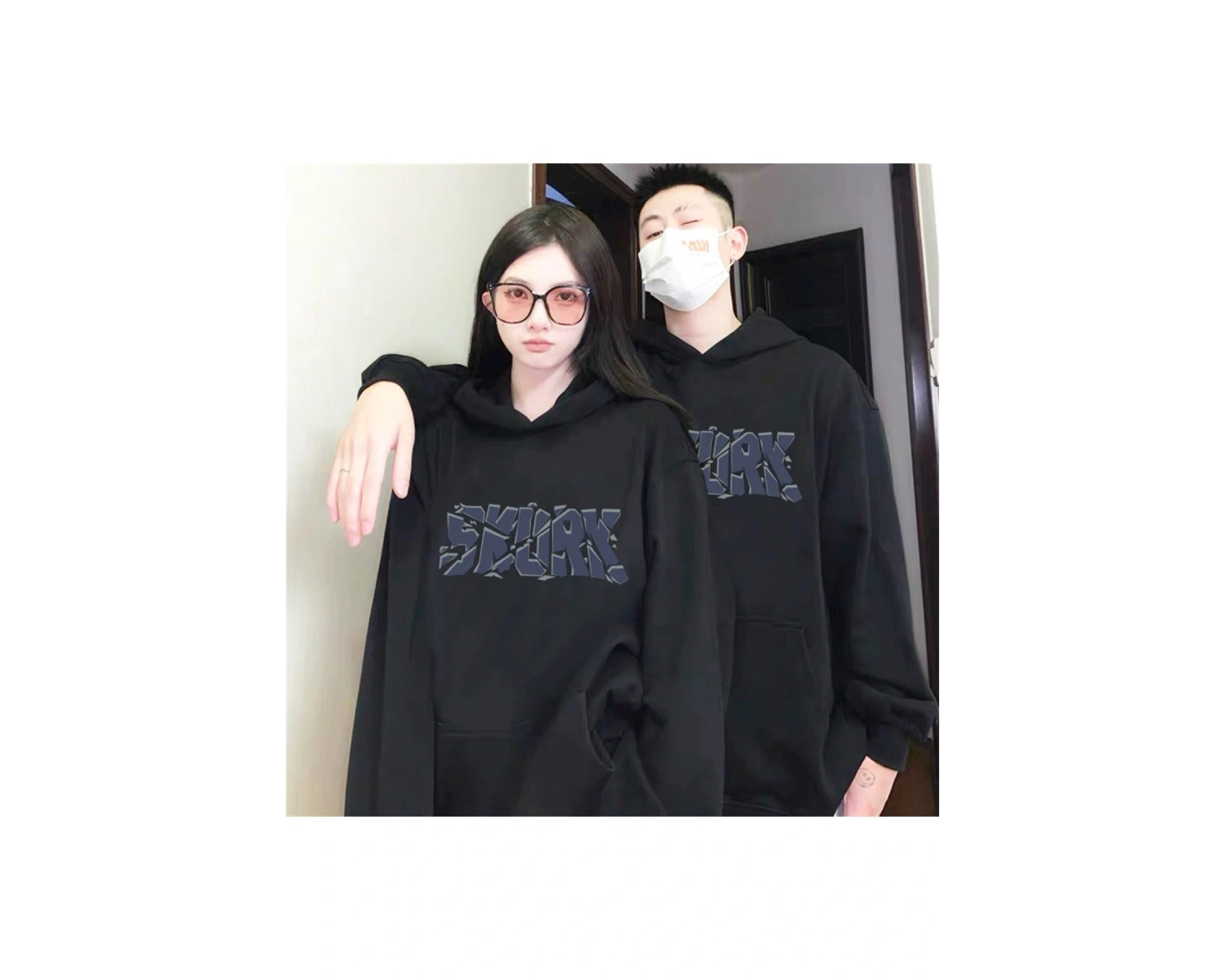 2 Li Harajuku Style Çift Sevgili Kombinleri Couple Clothing Yeni Sezon 2 Adet