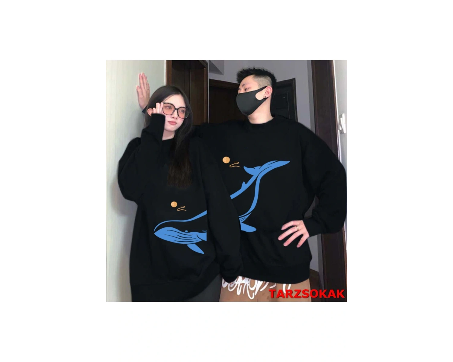 2 Li Harajuku Style Çift Sevgili Kombinleri Couple Clothing Yeni Sezon 2 Adet