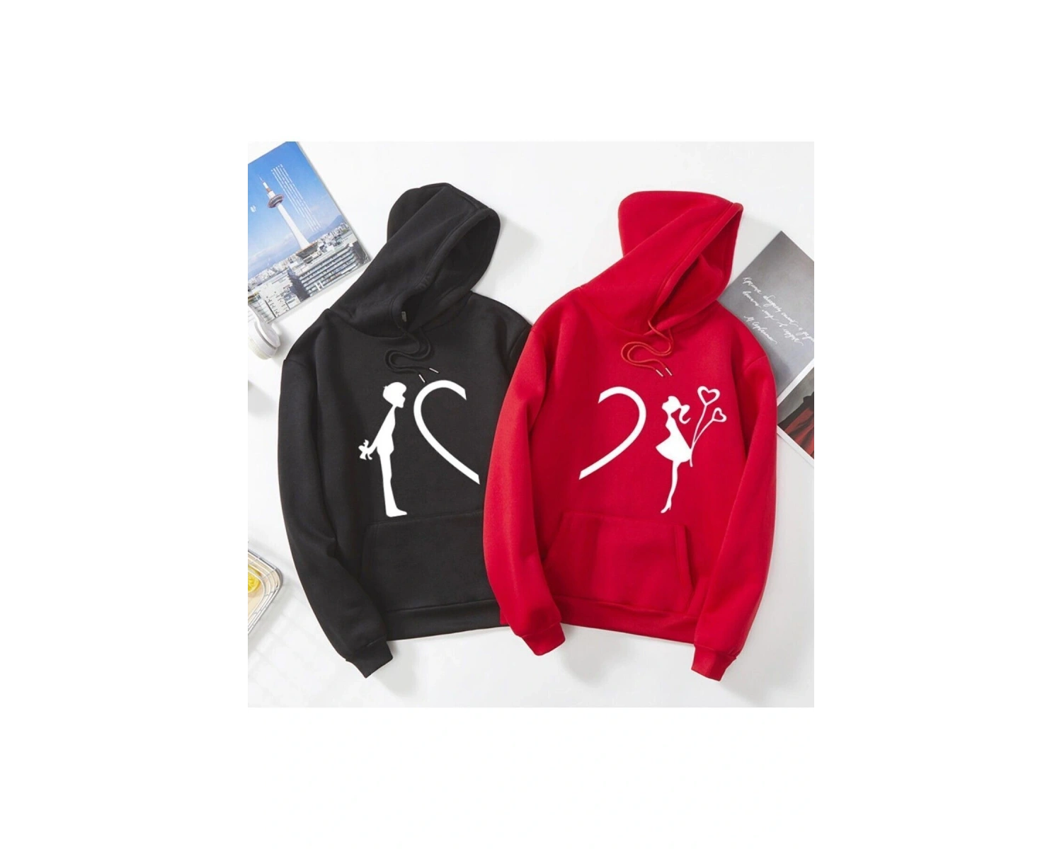 2 Li Harajuku Style Çift Sevgili Kombinleri Couple Clothing Yeni Sezon 2 Adet