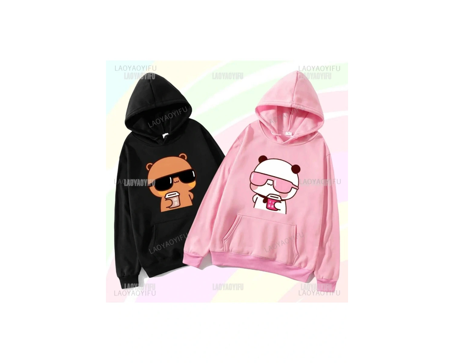 2 Li Harajuku Style Çift Sevgili Kombinleri Couple Clothing Yeni Sezon 2 Adet