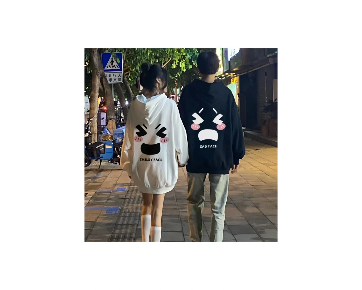 2 Li Harajuku Style Çift Sevgili Kombinleri Couple Clothing Yeni Sezon 2 Adet